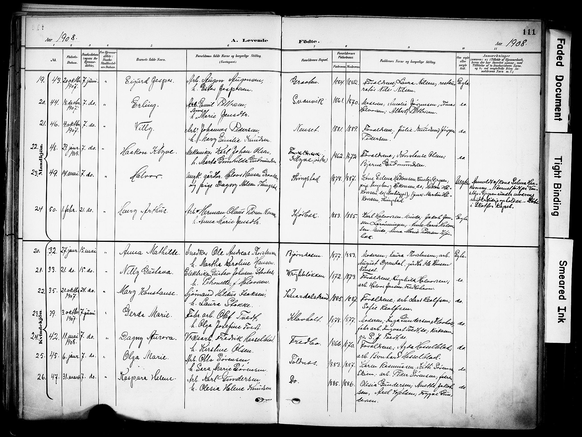 Solum kirkebøker, AV/SAKO-A-306/F/Fa/L0011: Ministerialbok nr. I 11, 1898-1909, s. 111
