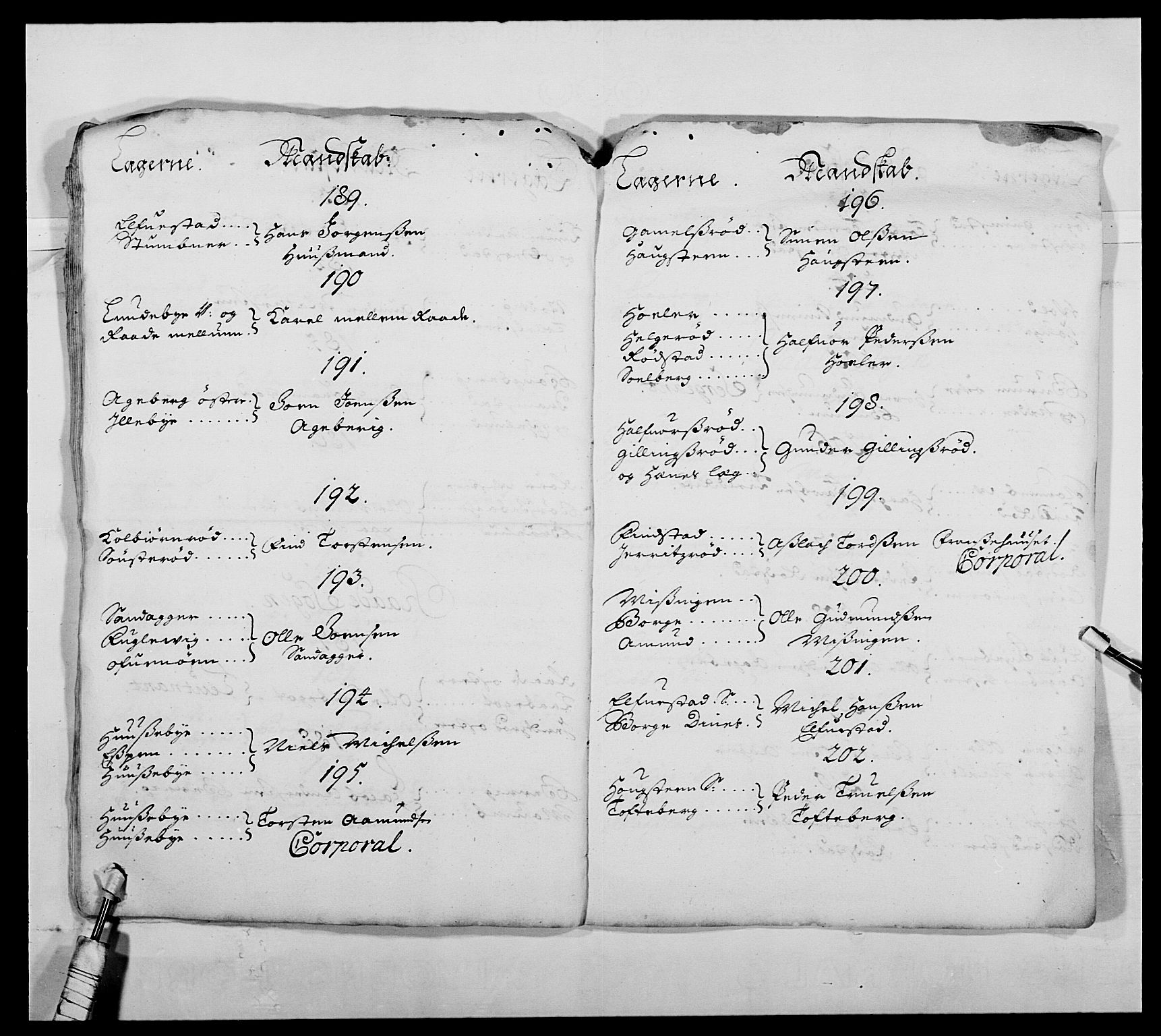 Kommanderende general (KG I) med Det norske krigsdirektorium, AV/RA-EA-5419/E/Ea/L0494: Smålenske regiment, 1697-1717, s. 96