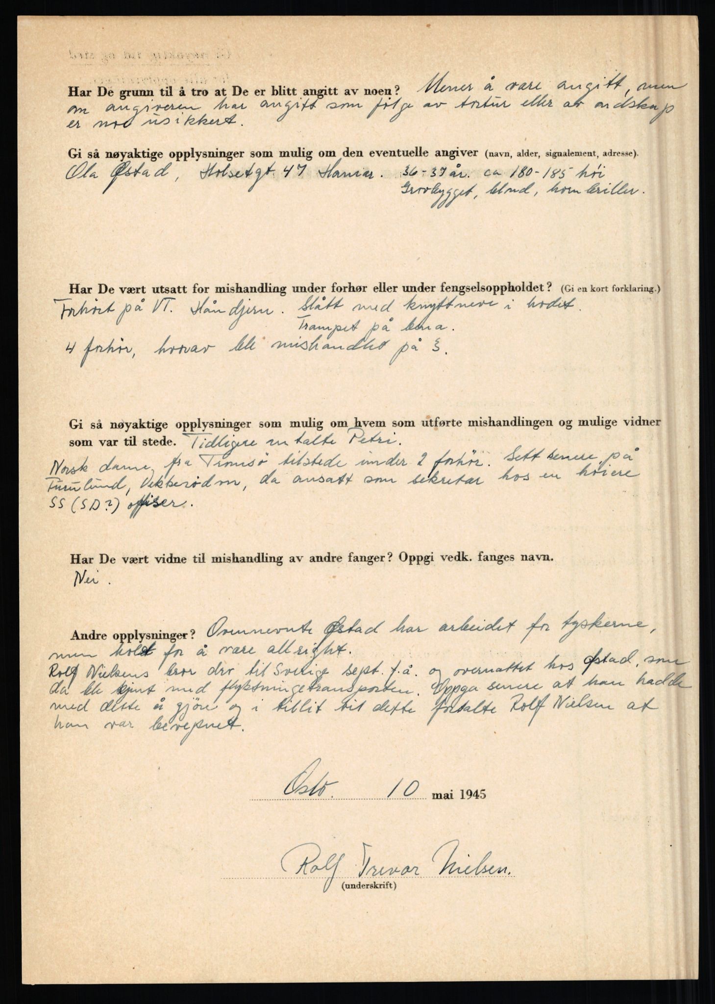 Rikspolitisjefen, AV/RA-S-1560/L/L0012: Mogensen, Øivind - Noraas, Lars, 1940-1945, s. 841