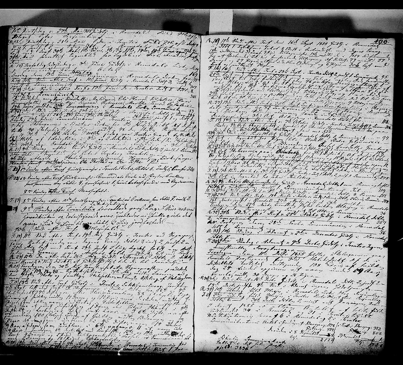Romedal prestekontor, AV/SAH-PREST-004/K/L0004: Ministerialbok nr. 4, 1847-1861, s. 400