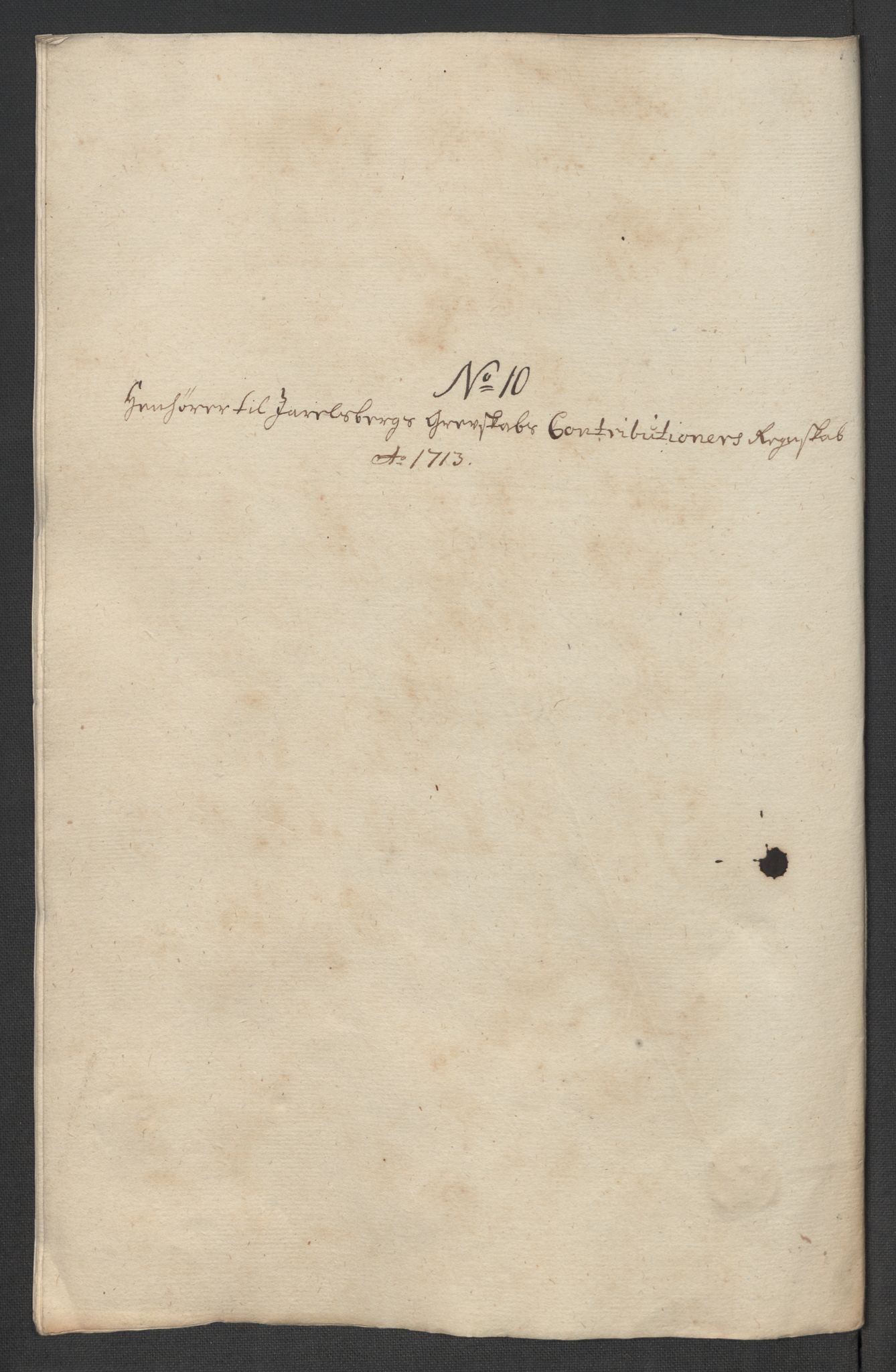 Rentekammeret inntil 1814, Reviderte regnskaper, Fogderegnskap, AV/RA-EA-4092/R32/L1878: Fogderegnskap Jarlsberg grevskap, 1713, s. 172