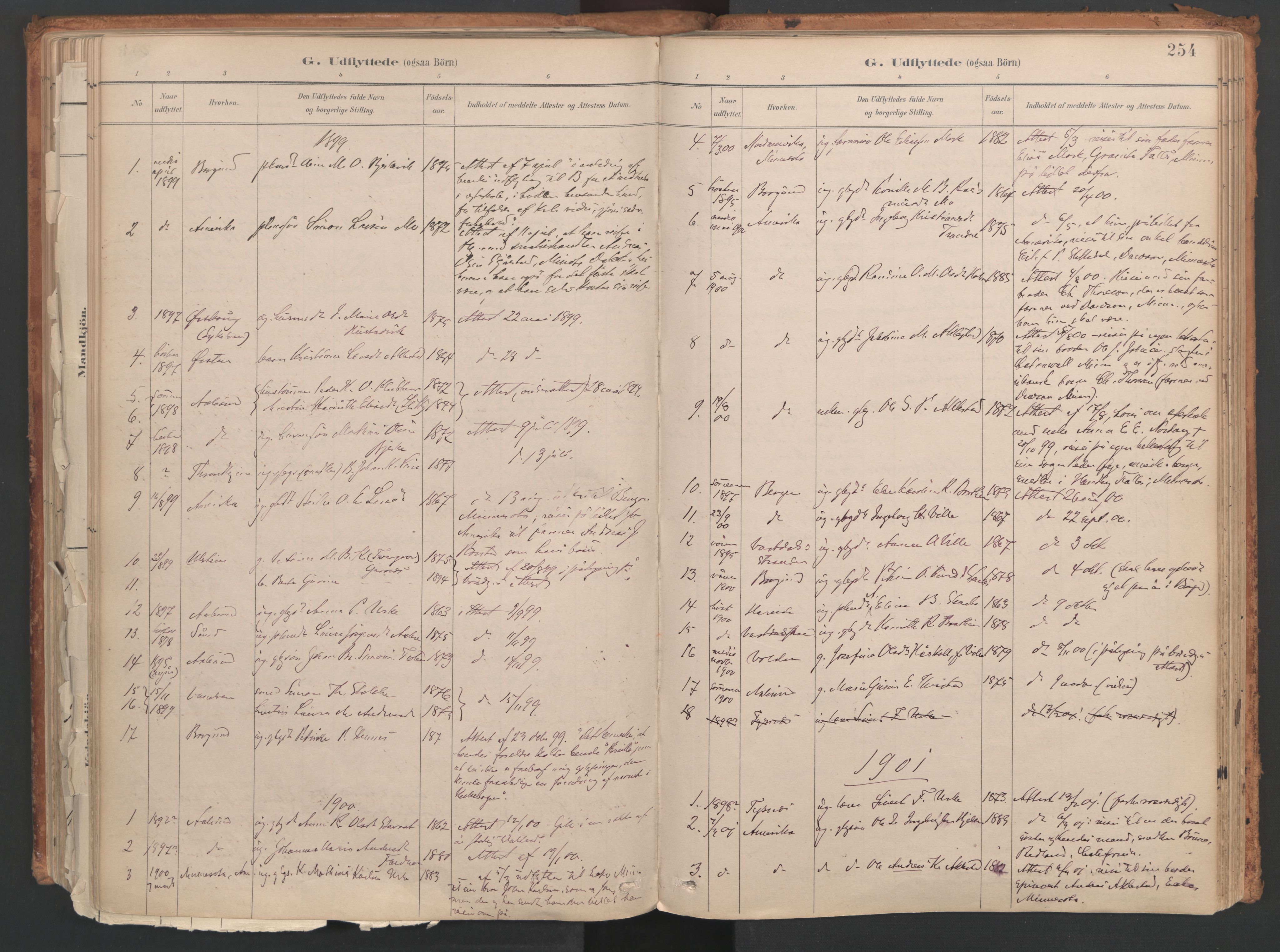 Ministerialprotokoller, klokkerbøker og fødselsregistre - Møre og Romsdal, SAT/A-1454/515/L0211: Ministerialbok nr. 515A07, 1886-1910, s. 254