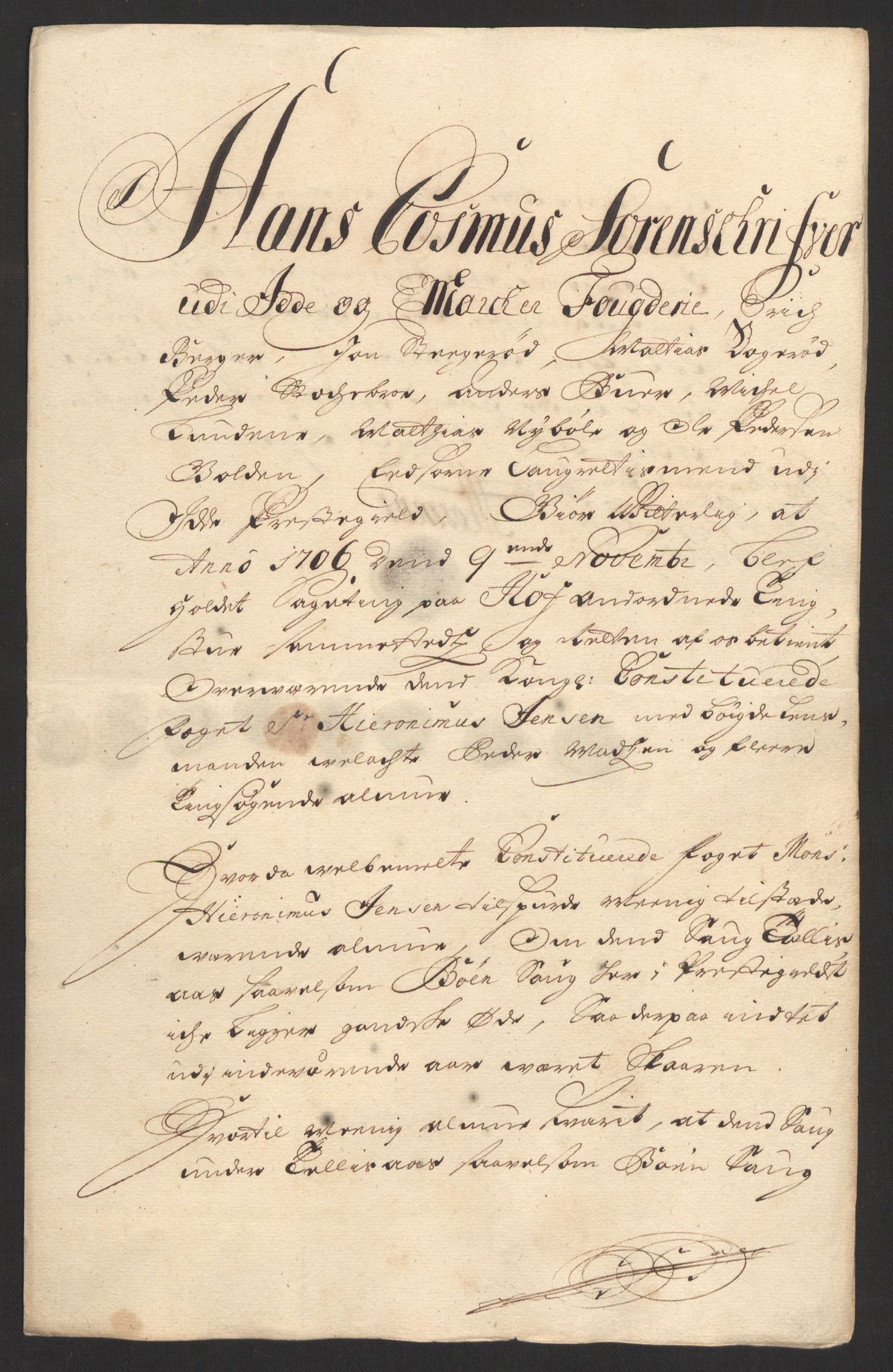 Rentekammeret inntil 1814, Reviderte regnskaper, Fogderegnskap, AV/RA-EA-4092/R01/L0017: Fogderegnskap Idd og Marker, 1704-1706, s. 414