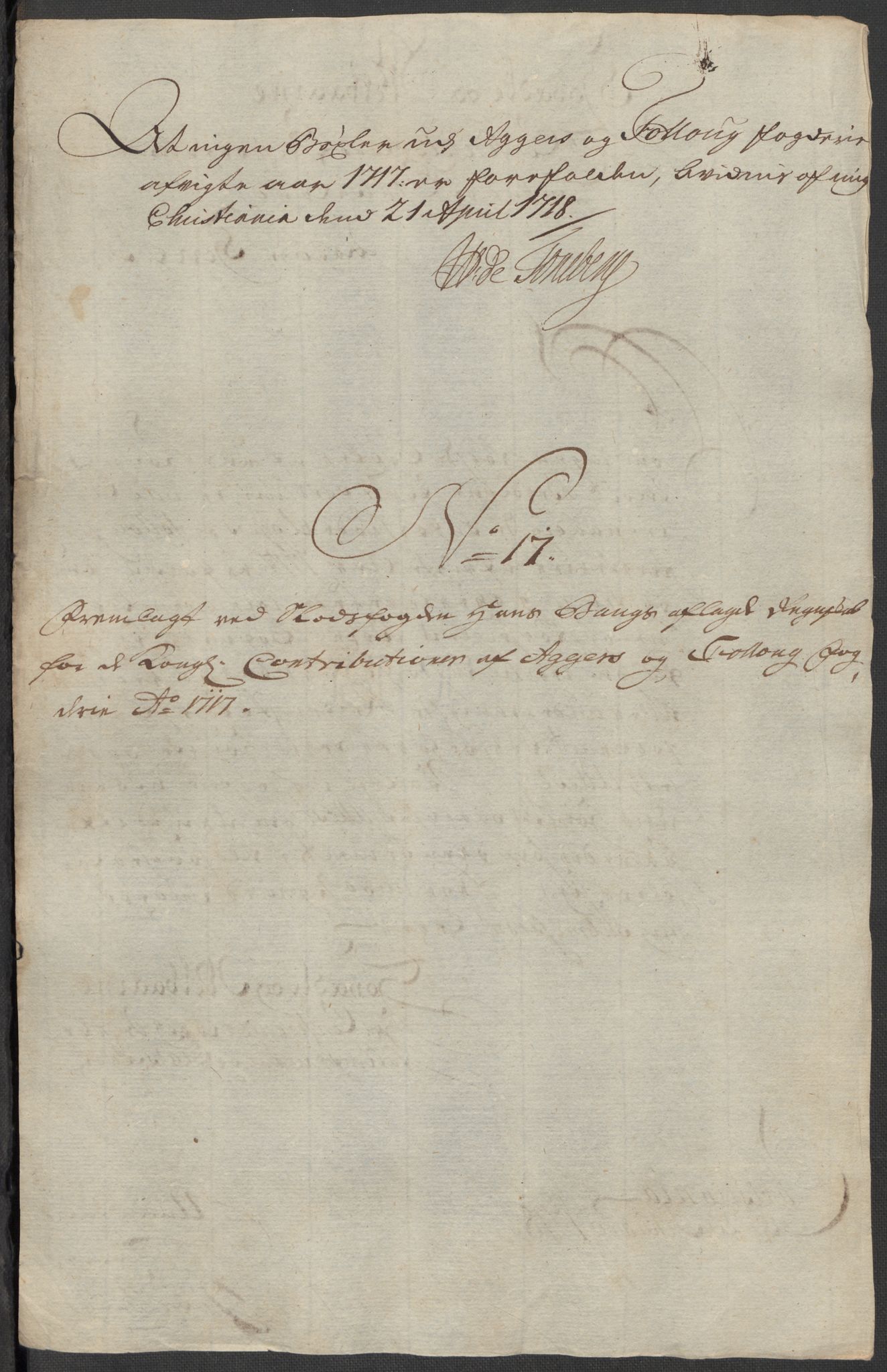 Rentekammeret inntil 1814, Reviderte regnskaper, Fogderegnskap, AV/RA-EA-4092/R10/L0455: Fogderegnskap Aker og Follo, 1717, s. 240