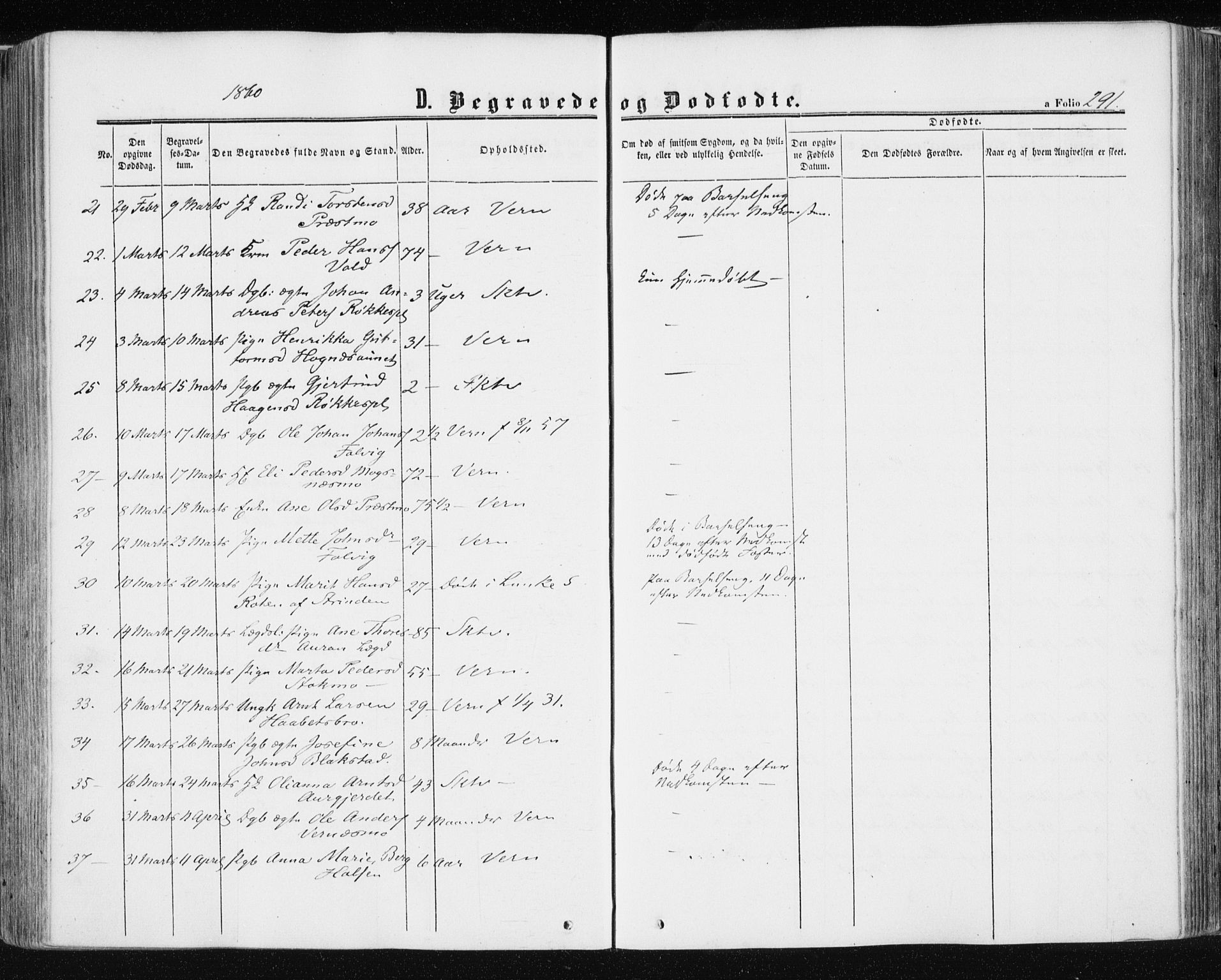 Ministerialprotokoller, klokkerbøker og fødselsregistre - Nord-Trøndelag, SAT/A-1458/709/L0075: Ministerialbok nr. 709A15, 1859-1870, s. 291