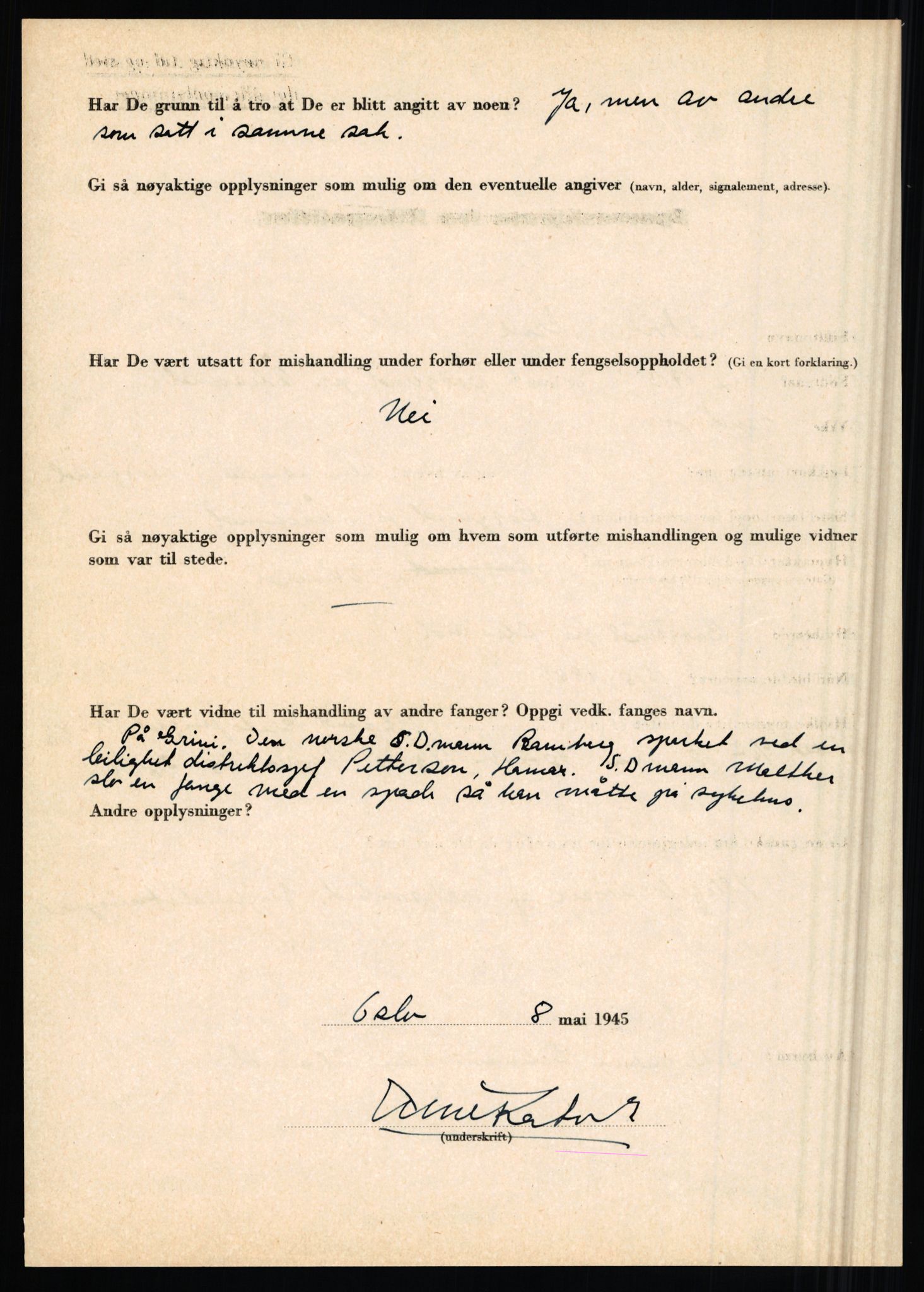 Rikspolitisjefen, AV/RA-S-1560/L/L0014: Pettersen, Aksel - Savosnick, Ernst, 1940-1945, s. 385