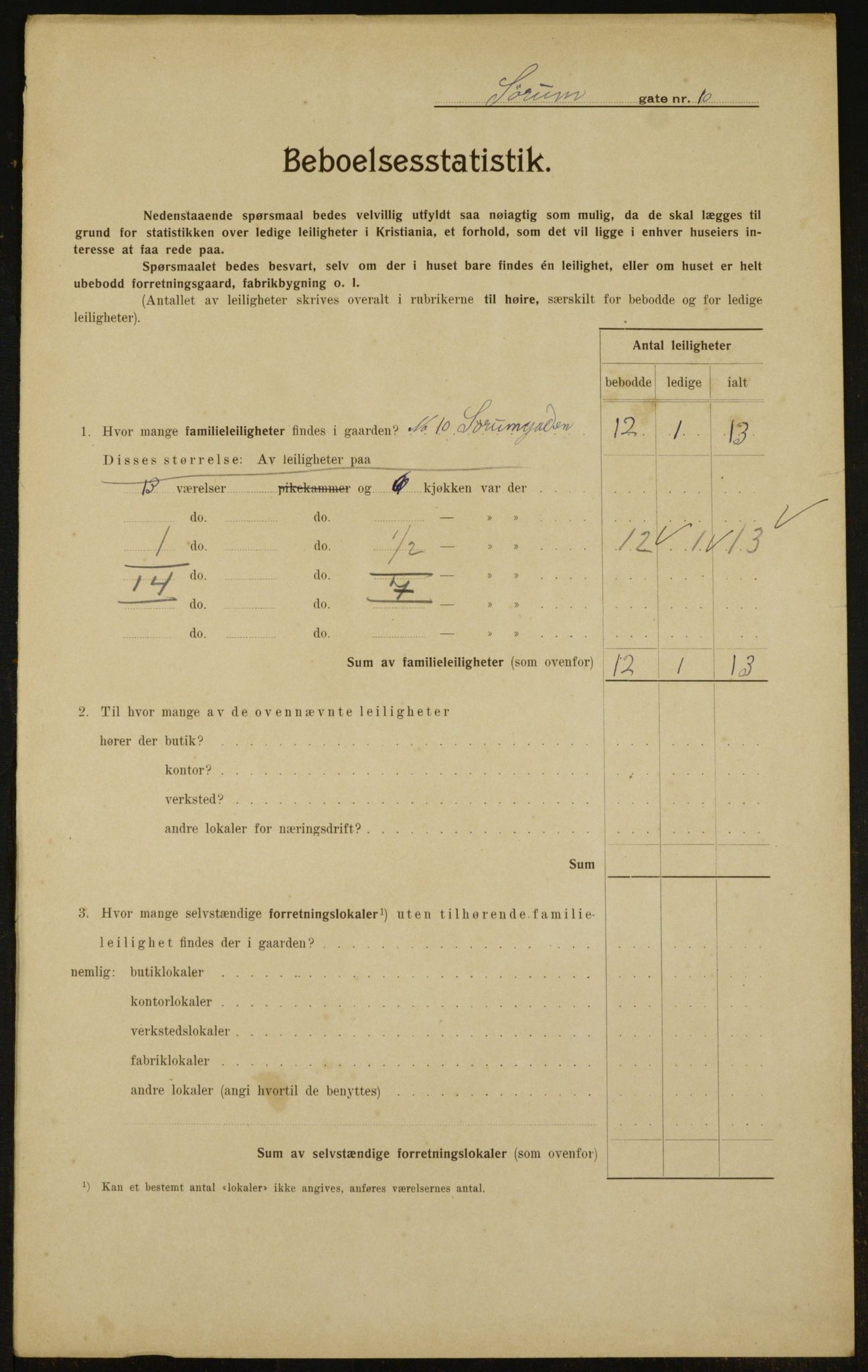 OBA, Kommunal folketelling 1.2.1910 for Kristiania, 1910, s. 101618