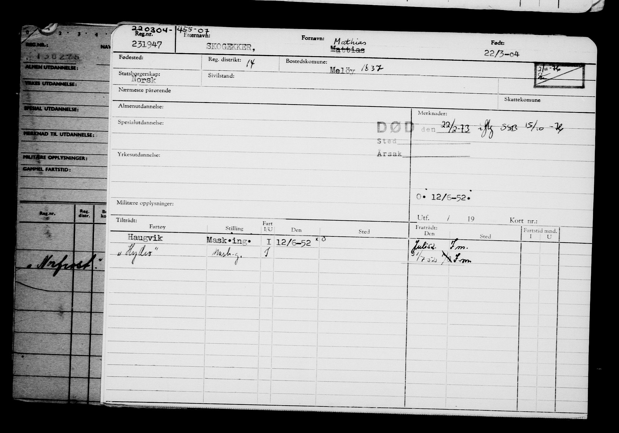 Direktoratet for sjømenn, AV/RA-S-3545/G/Gb/L0052: Hovedkort, 1904, s. 750