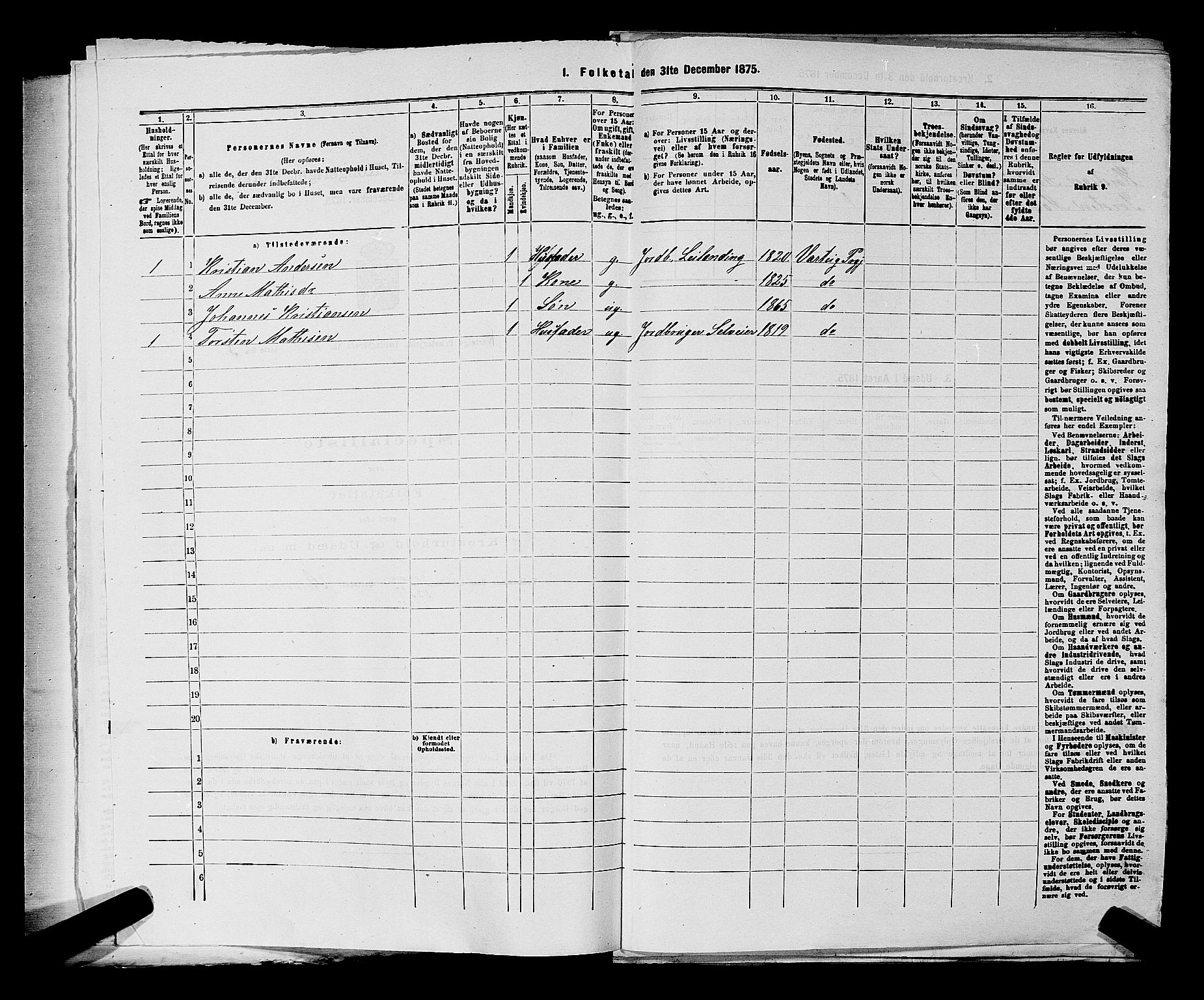 RA, Folketelling 1875 for 0114P Varteig prestegjeld, 1875, s. 22