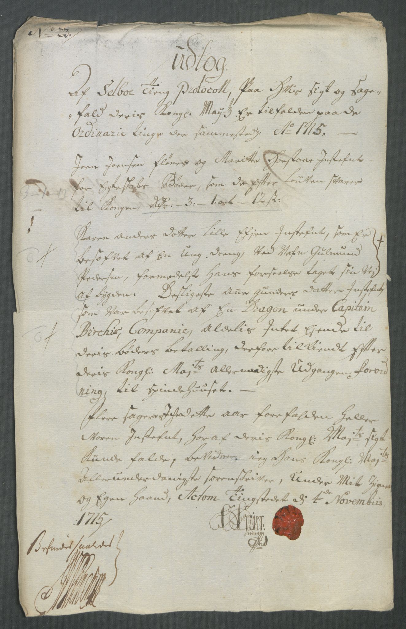 Rentekammeret inntil 1814, Reviderte regnskaper, Fogderegnskap, AV/RA-EA-4092/R61/L4115: Fogderegnskap Strinda og Selbu, 1715-1716, s. 175
