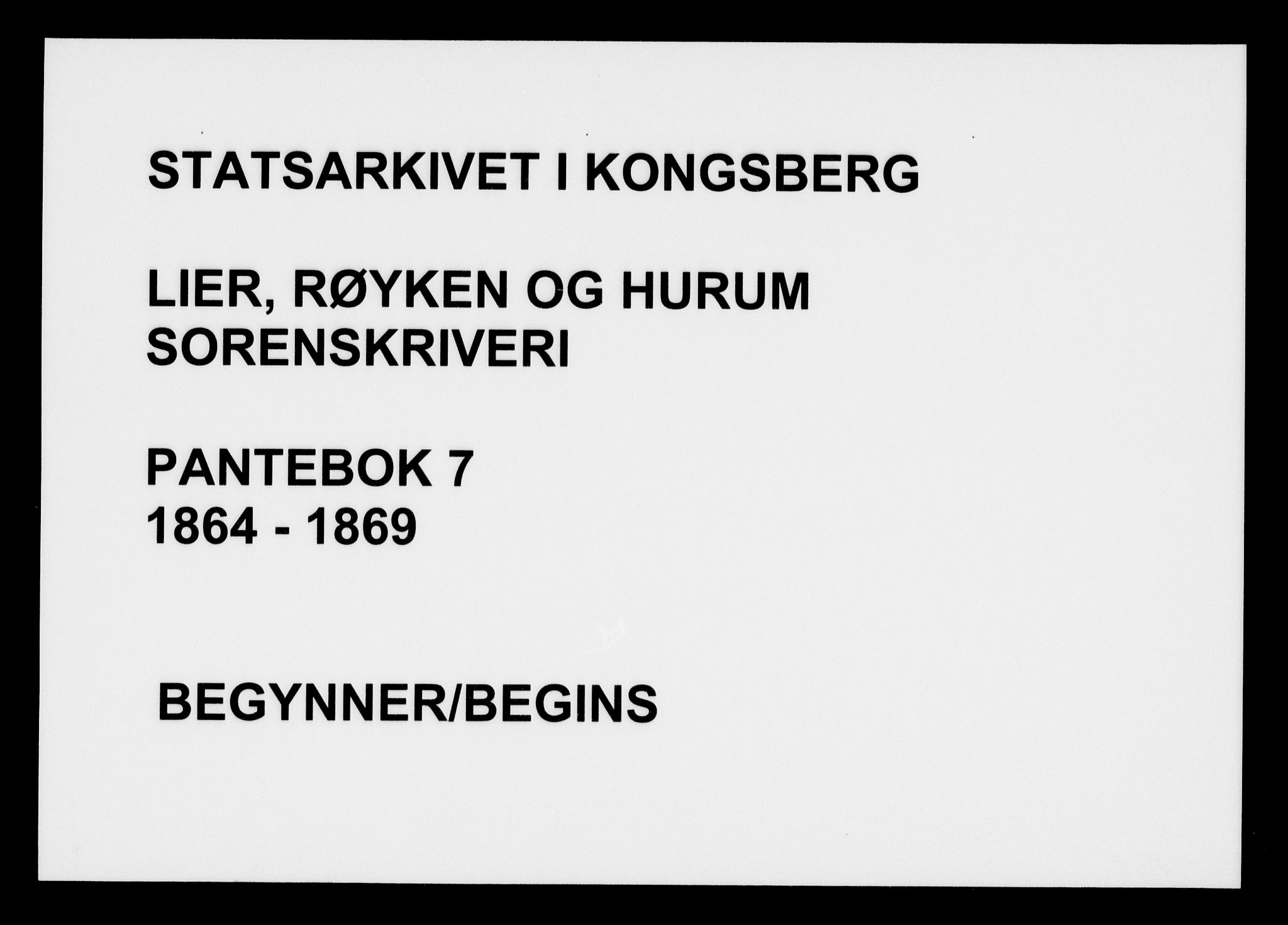 Lier, Røyken og Hurum sorenskriveri, SAKO/A-89/G/Ga/Gab/L0007: Pantebok nr. 7, 1864-1869