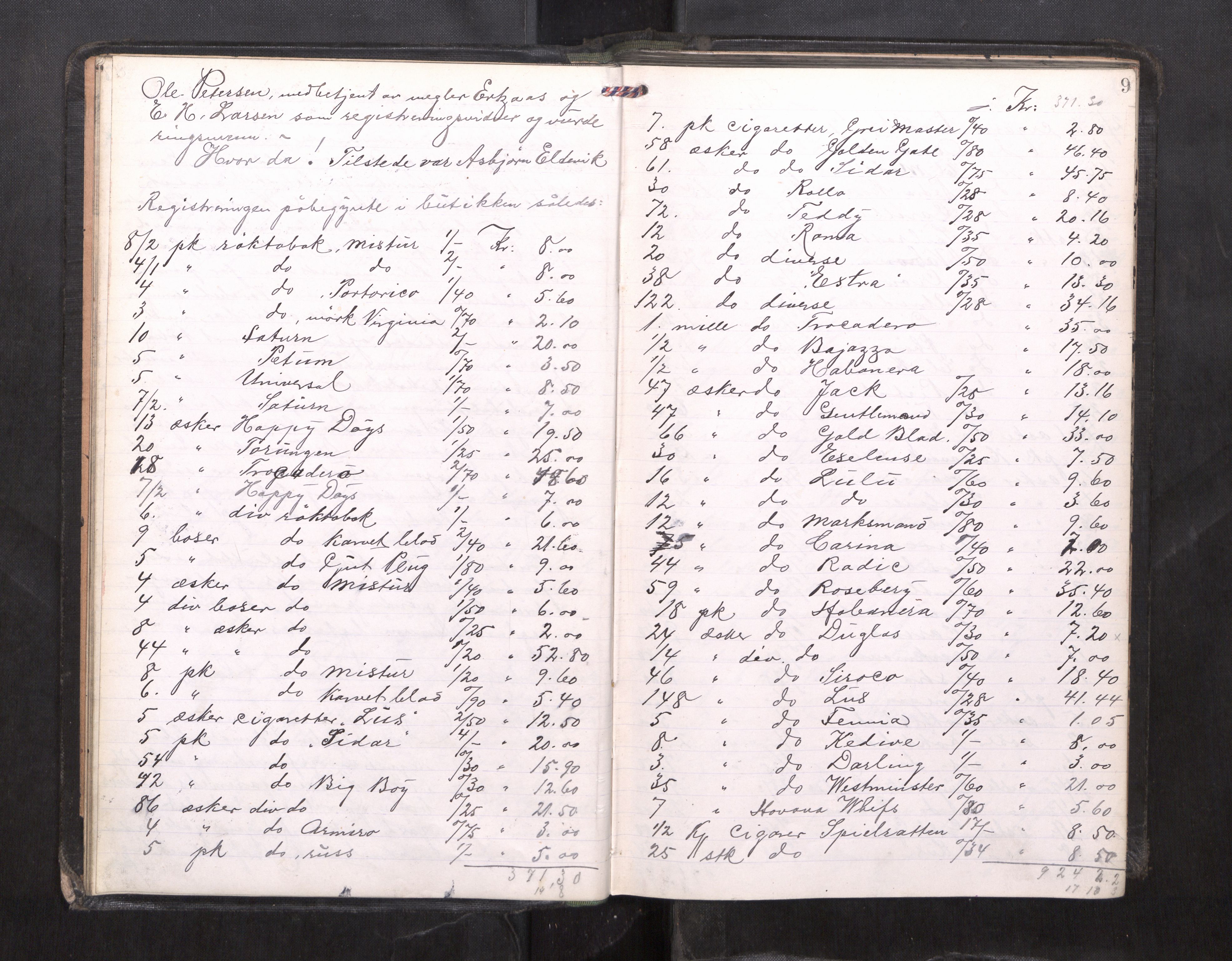 Trondheim byfogd, AV/SAT-A-0003/1/3/3C/L0040: Skifteregistreringsprotokoll - 9/3-23/5. (u/ register), 1921-1923, s. 9