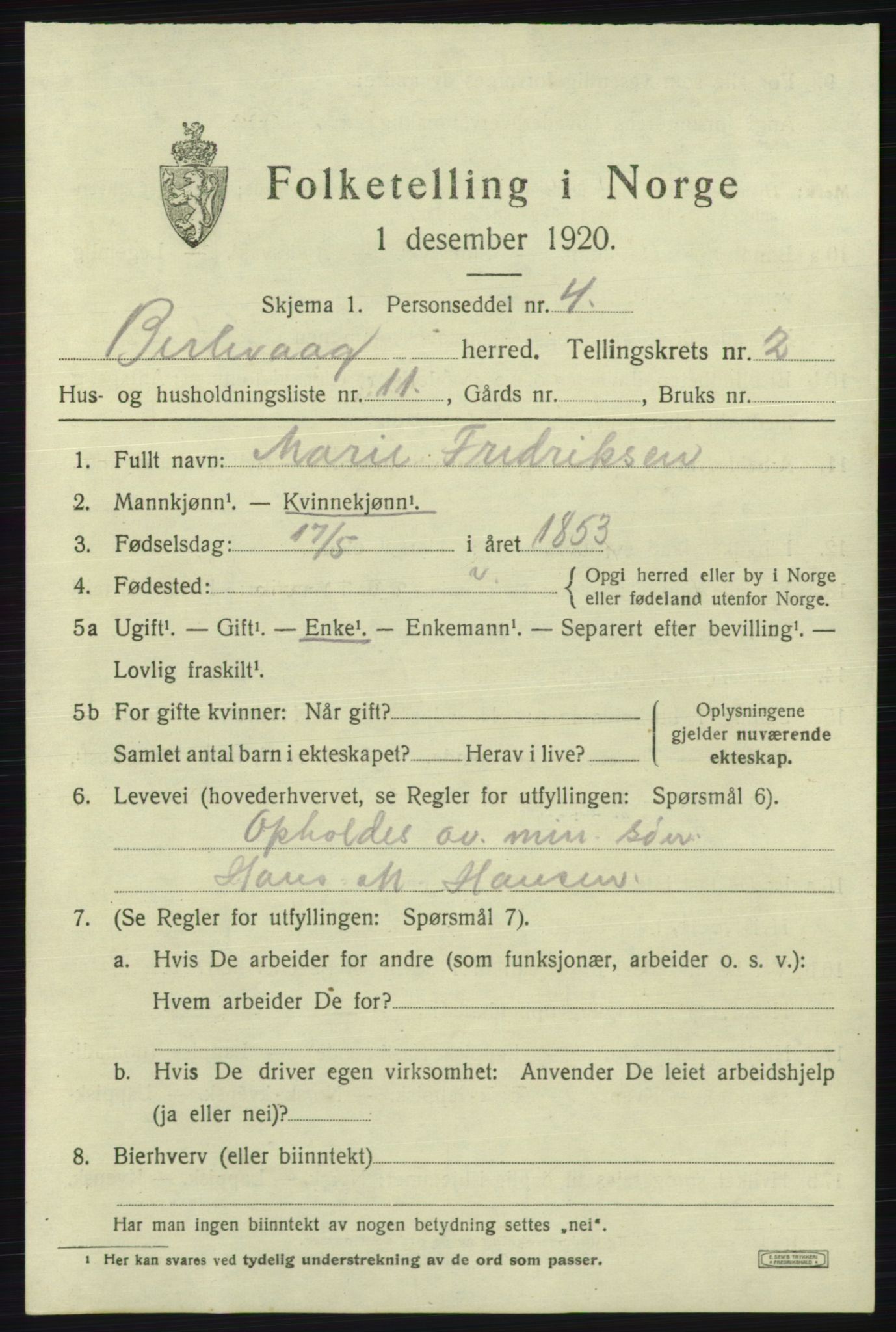 SATØ, Folketelling 1920 for 2024 Berlevåg herred, 1920, s. 685