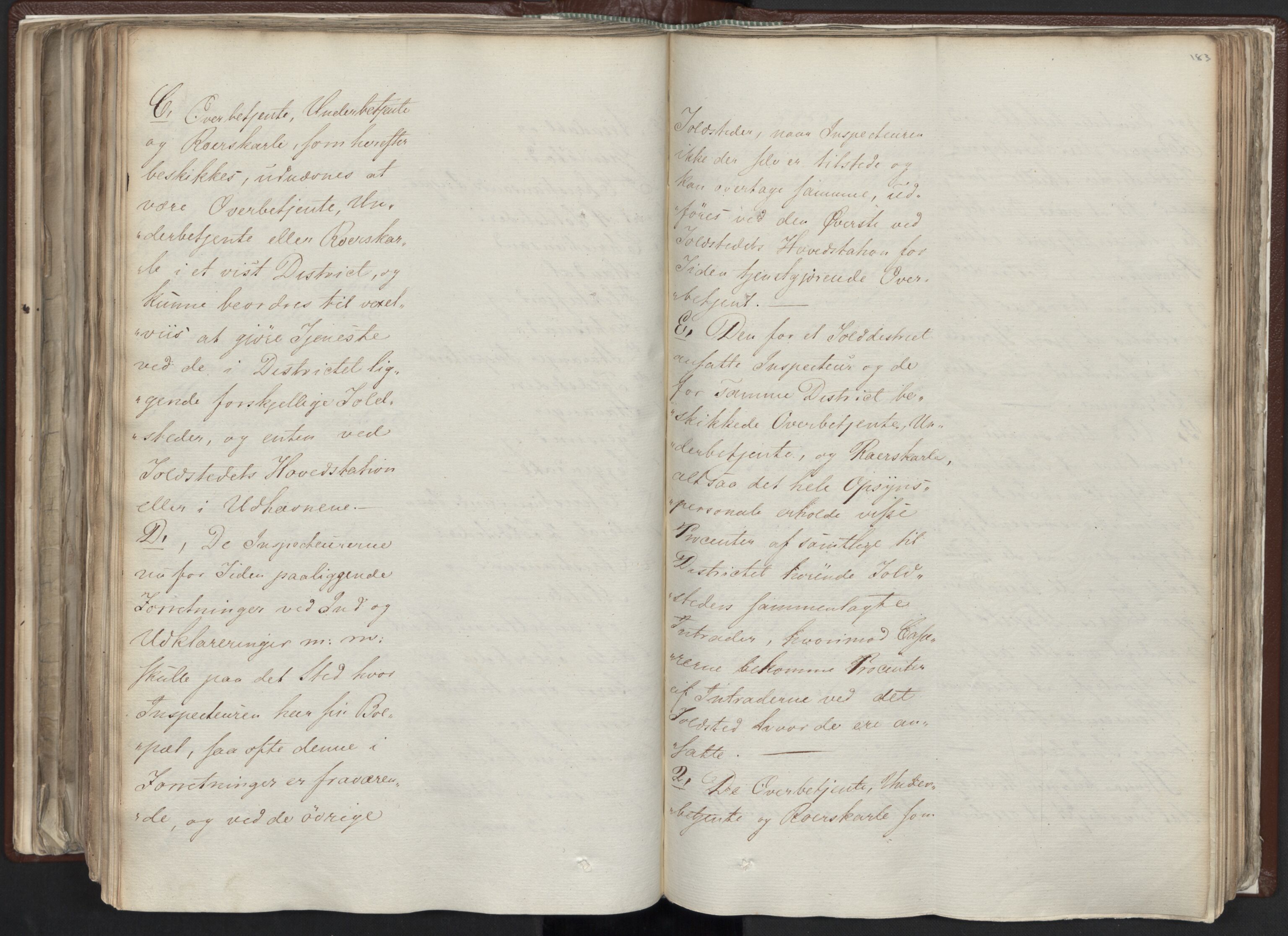 Statsrådssekretariatet, AV/RA-S-1001/A/Ab/L0012: Kgl. res. nr. 5679-6008 II, 1821, s. 182b-183a