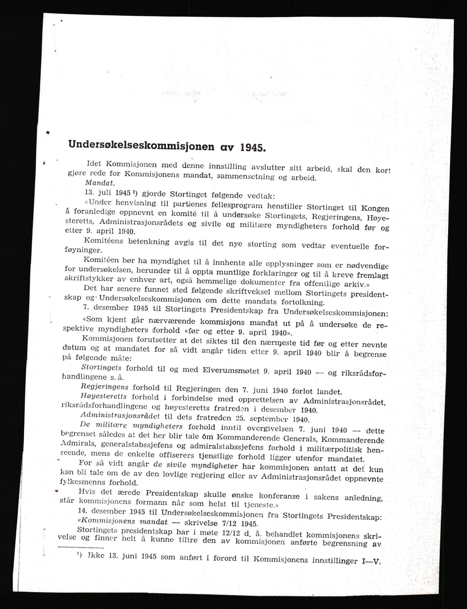 Forsvaret, Forsvarets krigshistoriske avdeling, AV/RA-RAFA-2017/Y/Yf/L0210: II.C.11.2130-2136 - Den norske regjering i London., 1940-1959, s. 4
