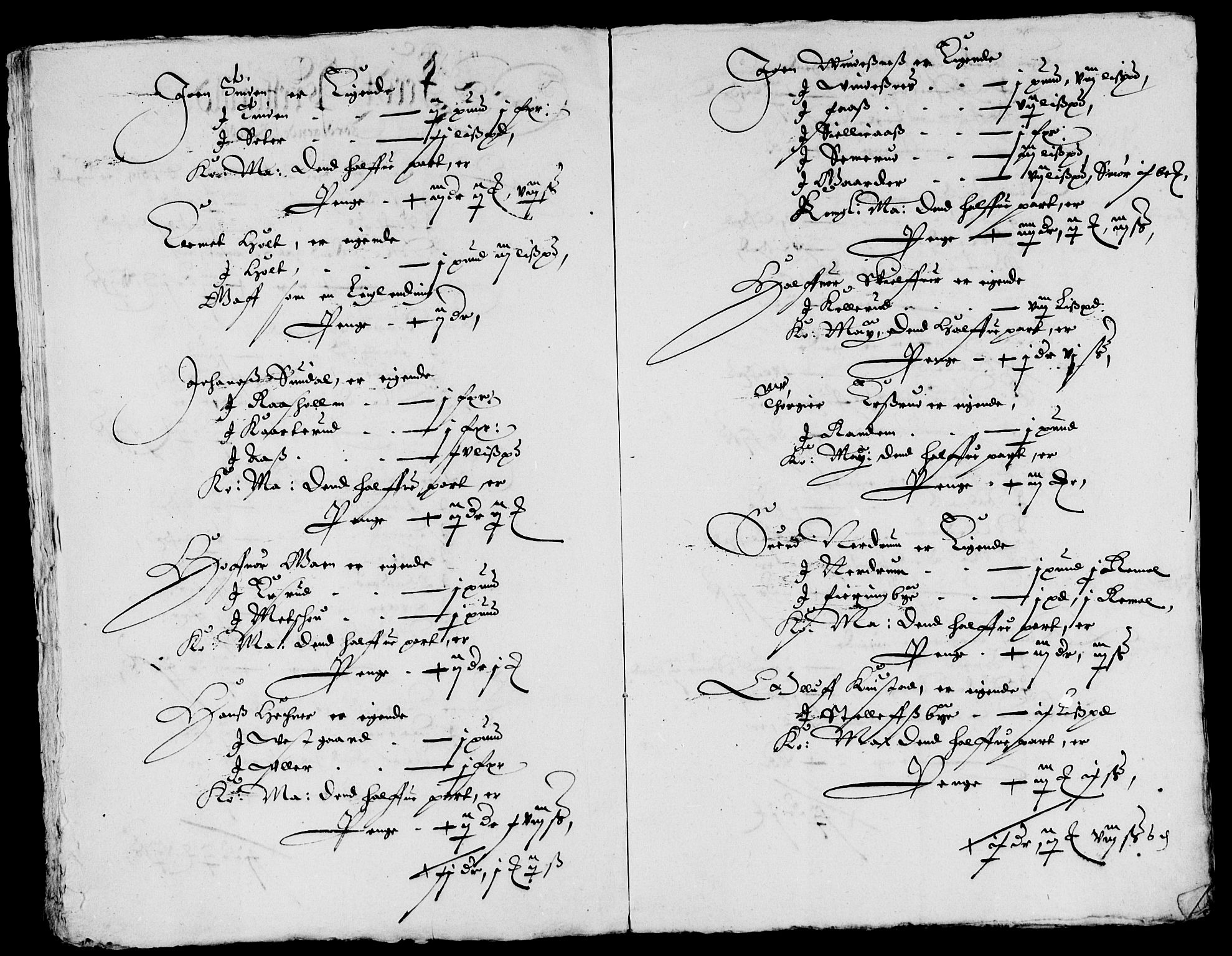 Rentekammeret inntil 1814, Reviderte regnskaper, Lensregnskaper, AV/RA-EA-5023/R/Rb/Rba/L0174: Akershus len, 1643-1644