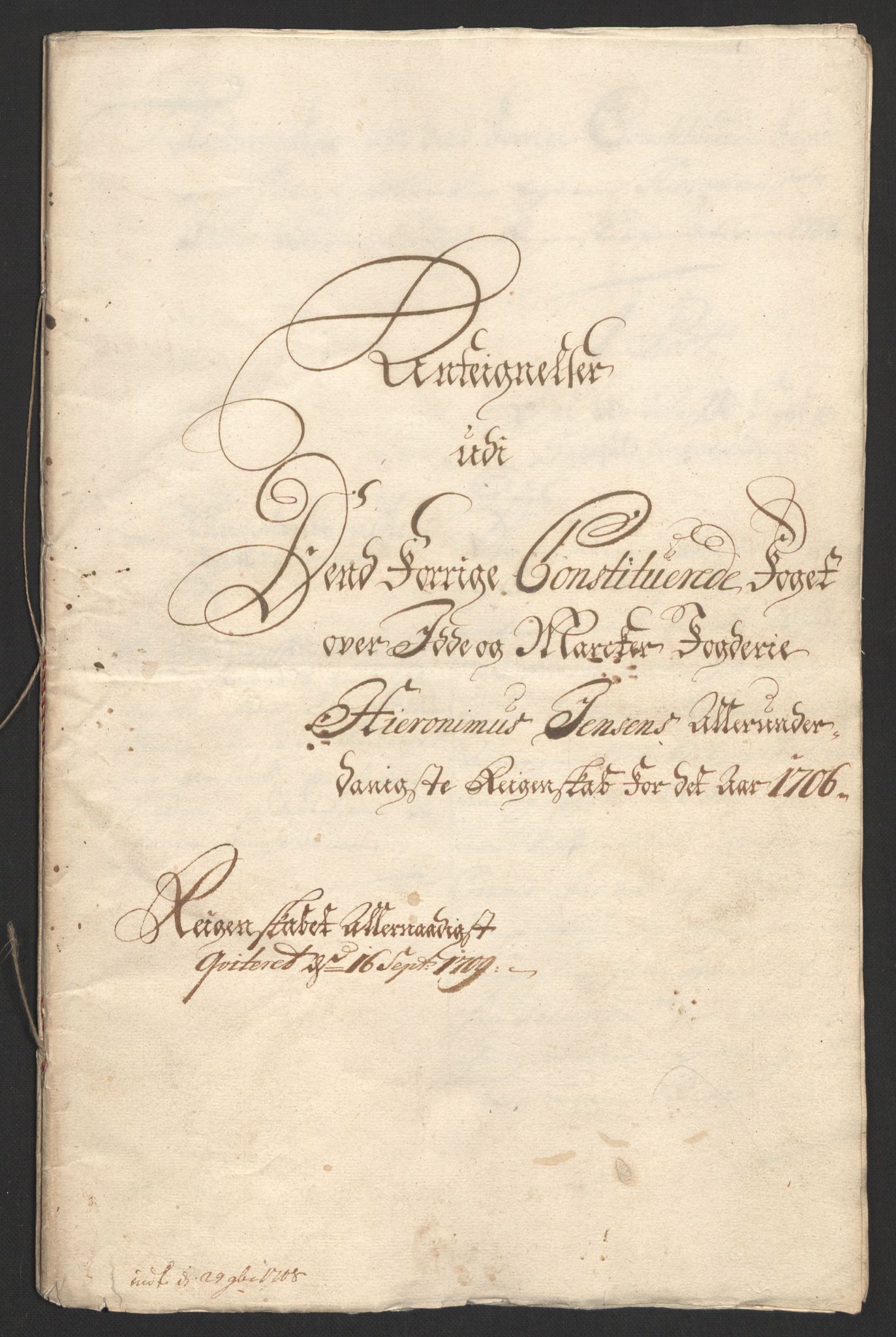 Rentekammeret inntil 1814, Reviderte regnskaper, Fogderegnskap, RA/EA-4092/R01/L0017: Fogderegnskap Idd og Marker, 1704-1706, s. 488