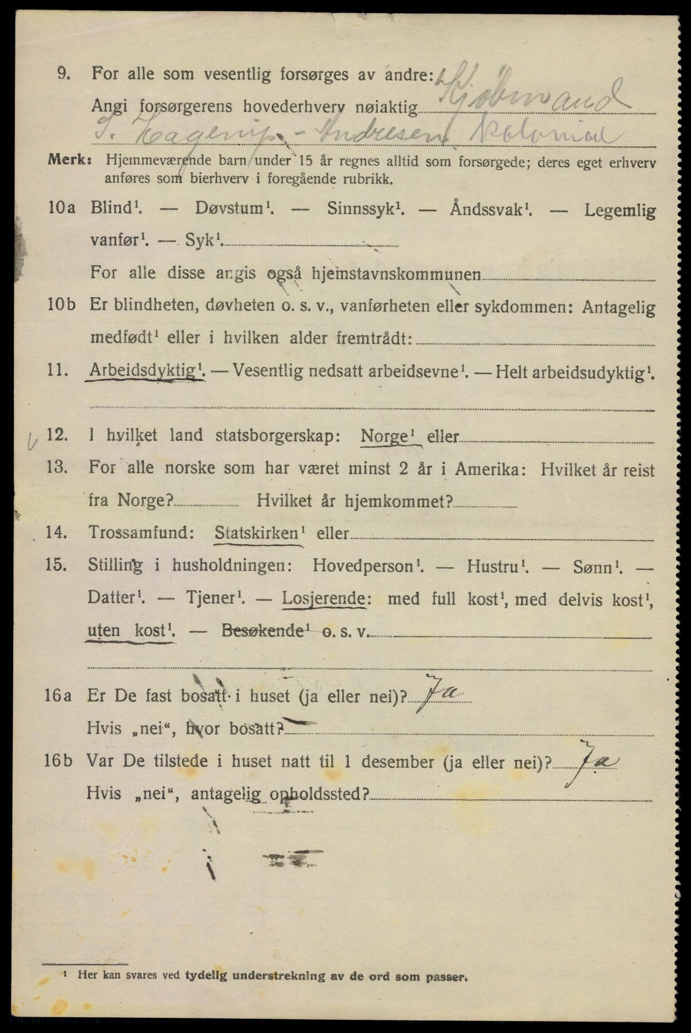 SAO, Folketelling 1920 for 0301 Kristiania kjøpstad, 1920, s. 420918