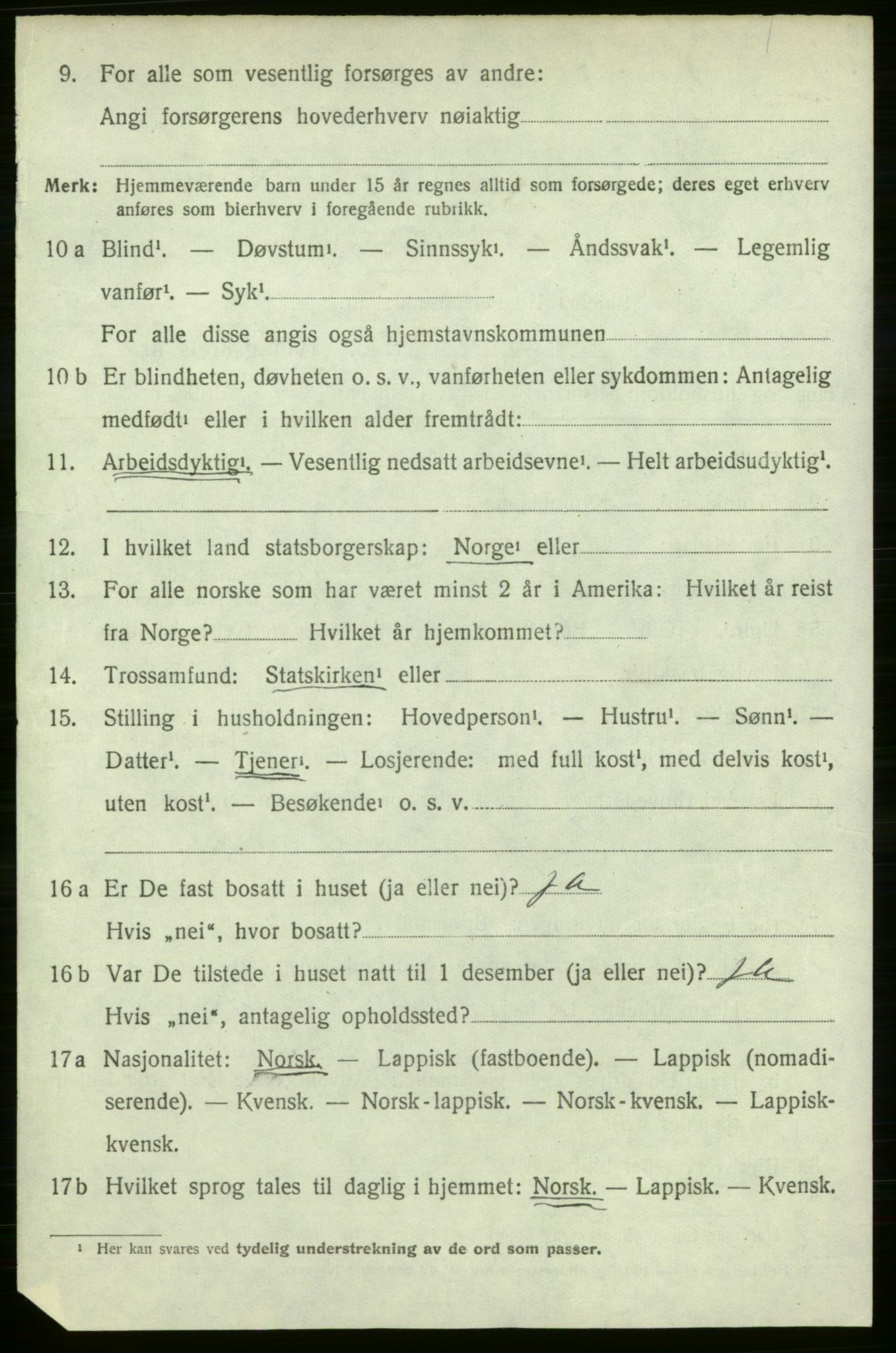 SATØ, Folketelling 1920 for 2025 Tana herred, 1920, s. 1437