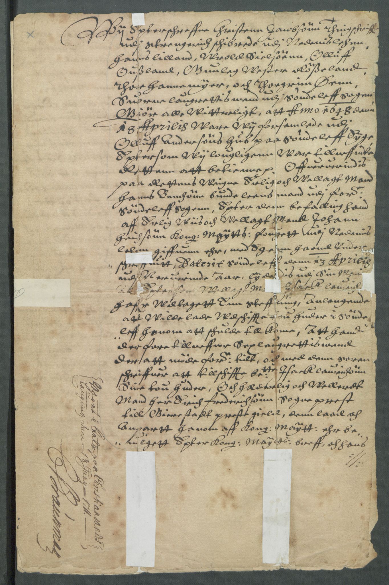 Riksarkivets diplomsamling, AV/RA-EA-5965/F02/L0161: Dokumenter, 1648, s. 52