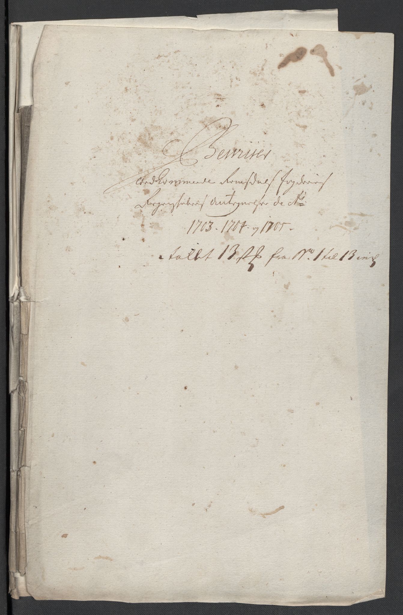 Rentekammeret inntil 1814, Reviderte regnskaper, Fogderegnskap, RA/EA-4092/R55/L3656: Fogderegnskap Romsdal, 1703-1705, s. 522