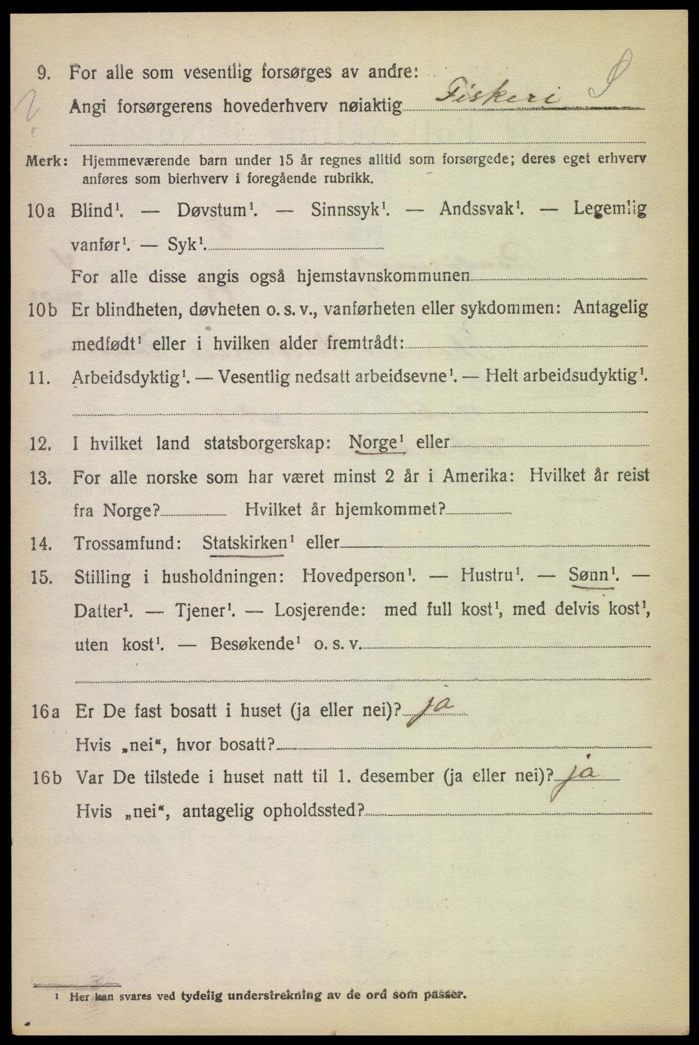 SAK, Folketelling 1920 for 1011 Randesund herred, 1920, s. 1805