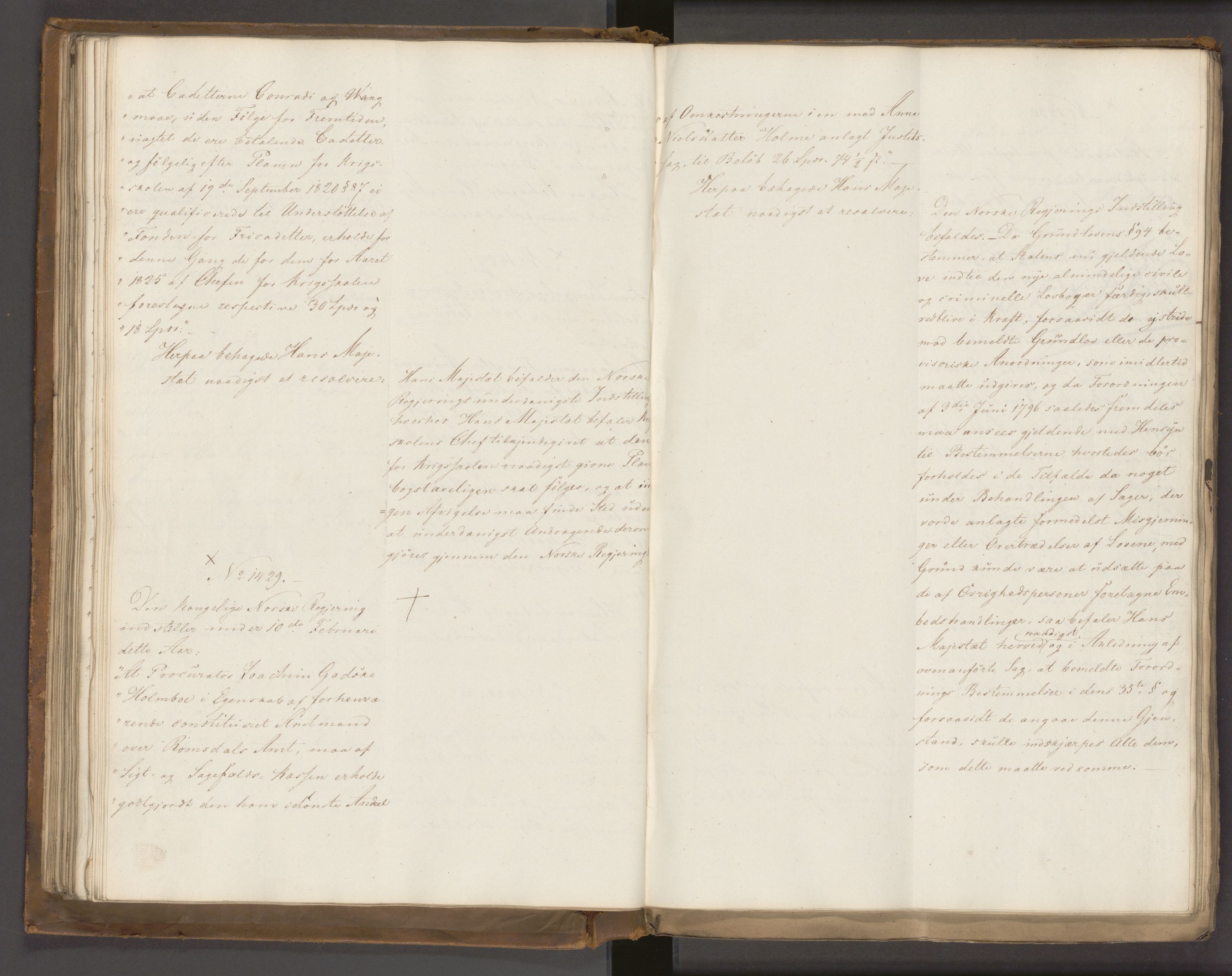 Statsrådssekretariatet, AV/RA-S-1001/A/Ab/L0022: Kgl. res. nr. 1210-1721, 1. halvår, 1826