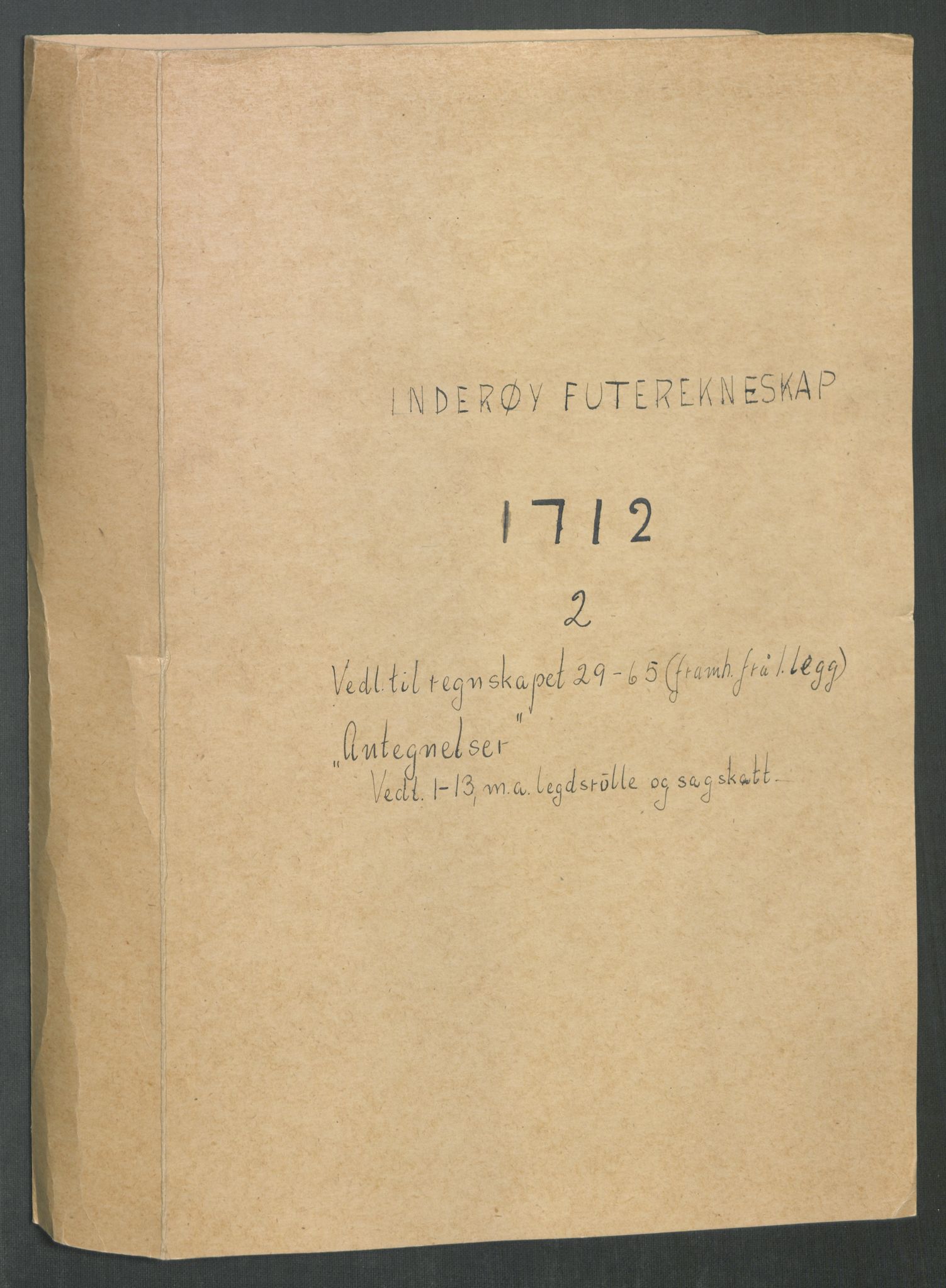 Rentekammeret inntil 1814, Reviderte regnskaper, Fogderegnskap, RA/EA-4092/R63/L4320: Fogderegnskap Inderøy, 1712, s. 244