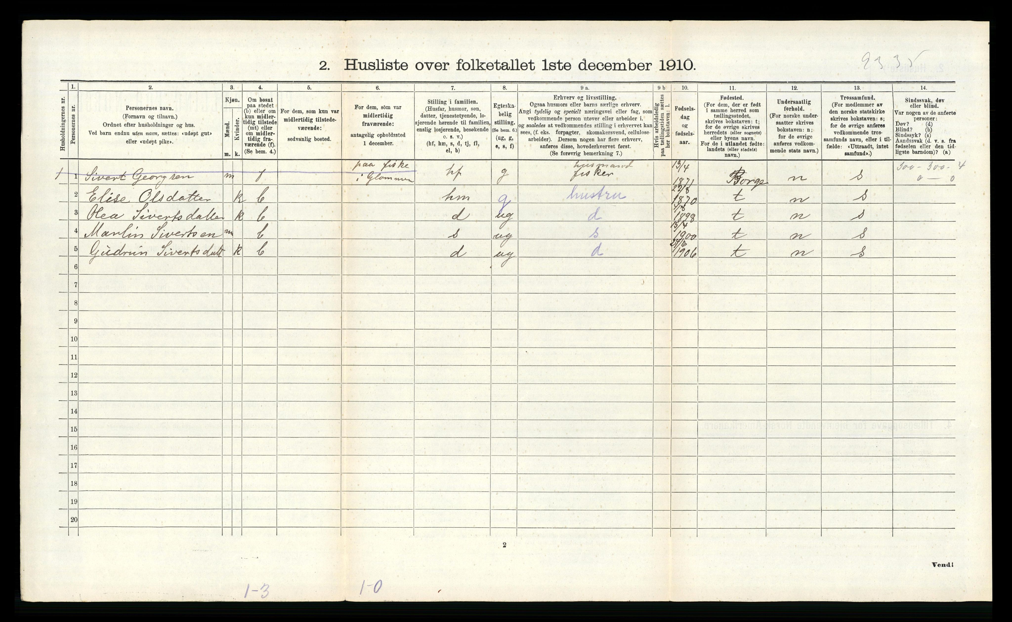 RA, Folketelling 1910 for 1837 Meløy herred, 1910, s. 519