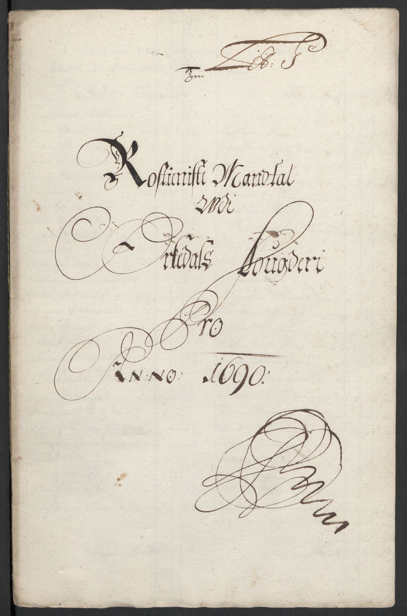 Rentekammeret inntil 1814, Reviderte regnskaper, Fogderegnskap, RA/EA-4092/R58/L3936: Fogderegnskap Orkdal, 1689-1690, s. 371