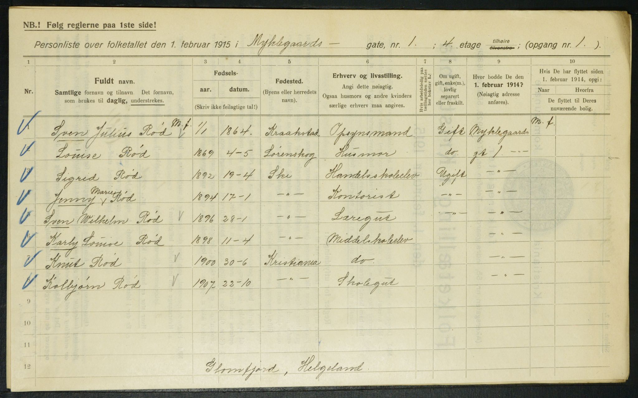 OBA, Kommunal folketelling 1.2.1915 for Kristiania, 1915, s. 67628