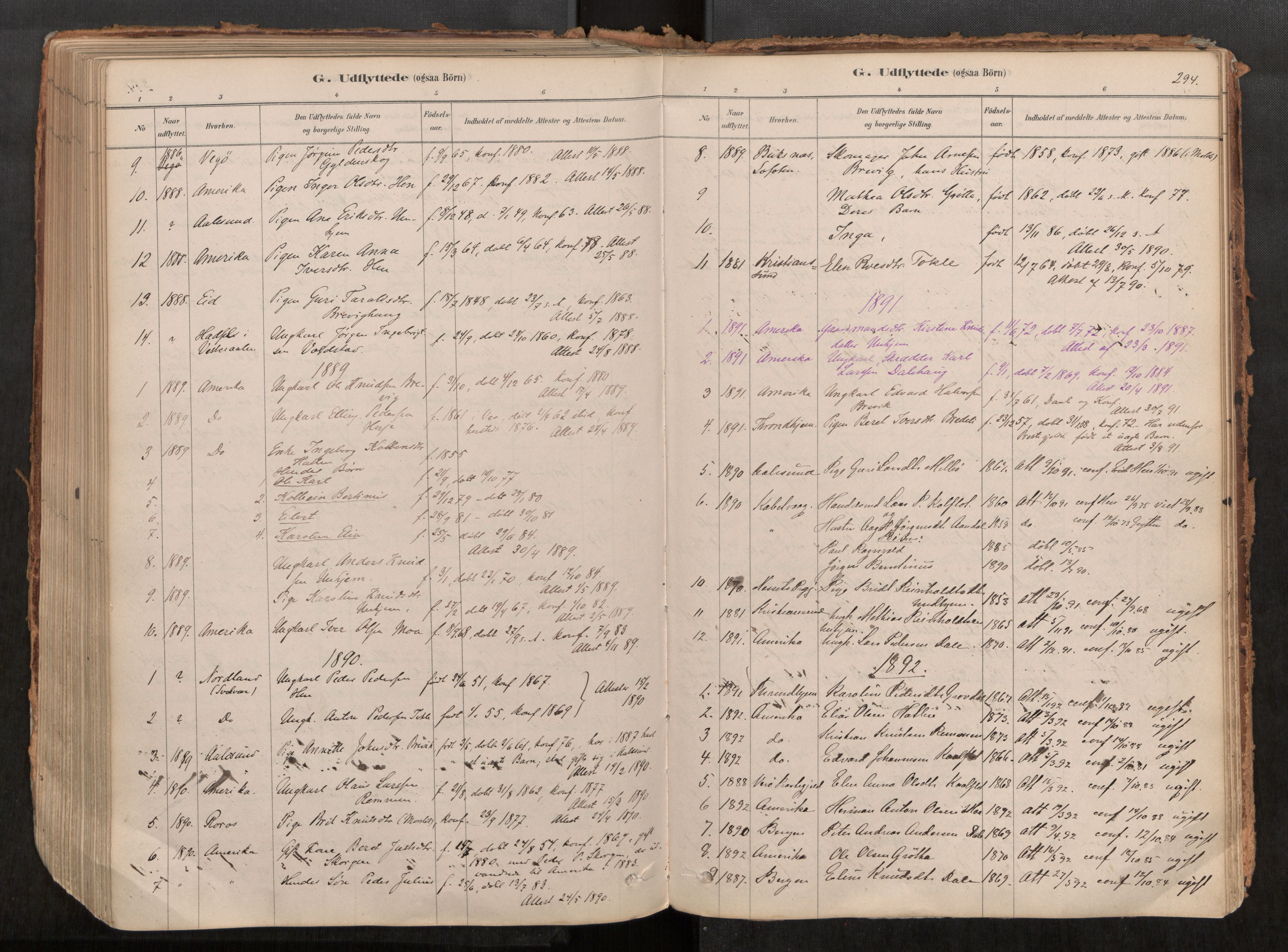 Ministerialprotokoller, klokkerbøker og fødselsregistre - Møre og Romsdal, AV/SAT-A-1454/545/L0594: Ministerialbok nr. 545A03, 1878-1920, s. 294