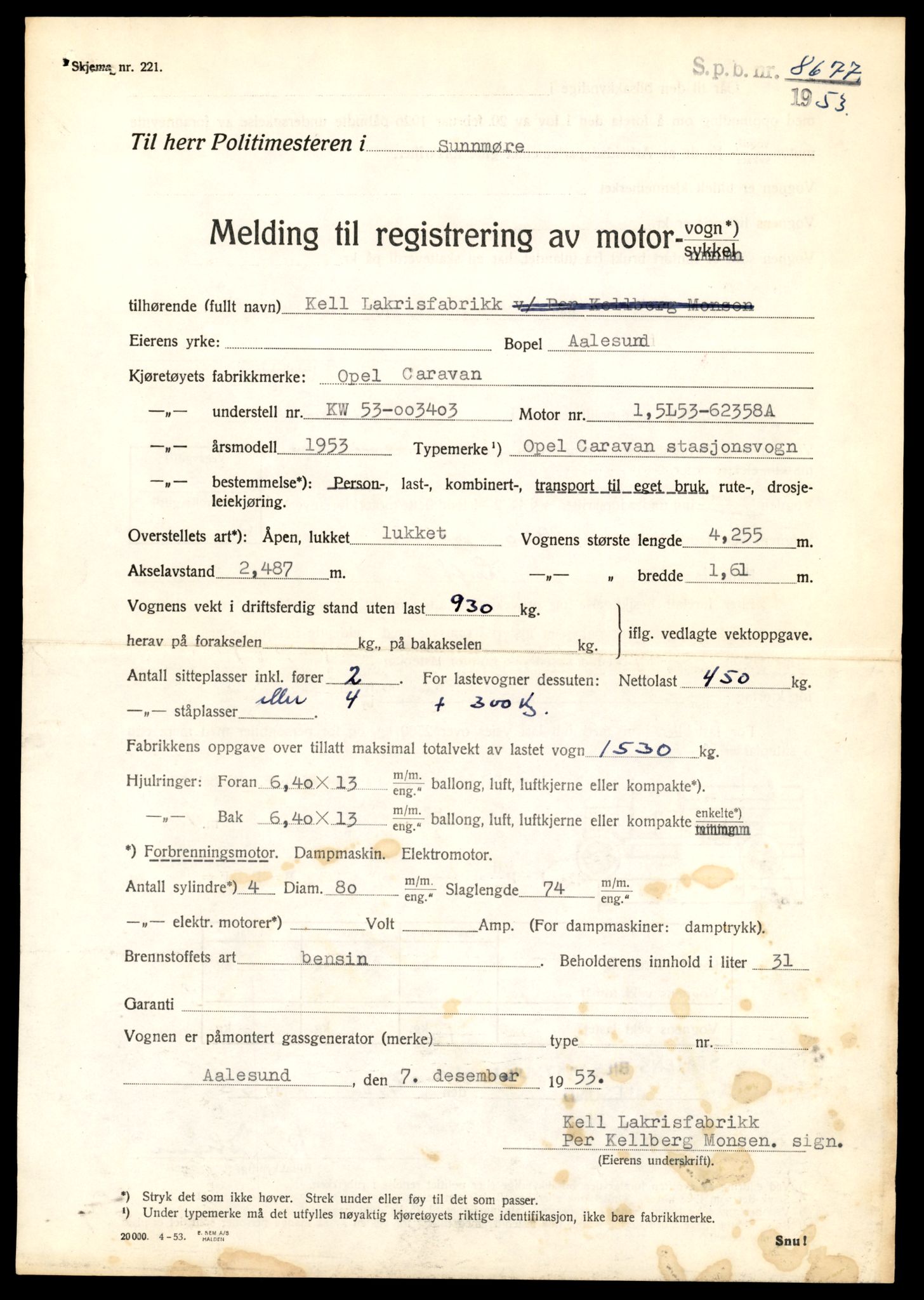 Møre og Romsdal vegkontor - Ålesund trafikkstasjon, AV/SAT-A-4099/F/Fe/L0045: Registreringskort for kjøretøy T 14320 - T 14444, 1927-1998, s. 419