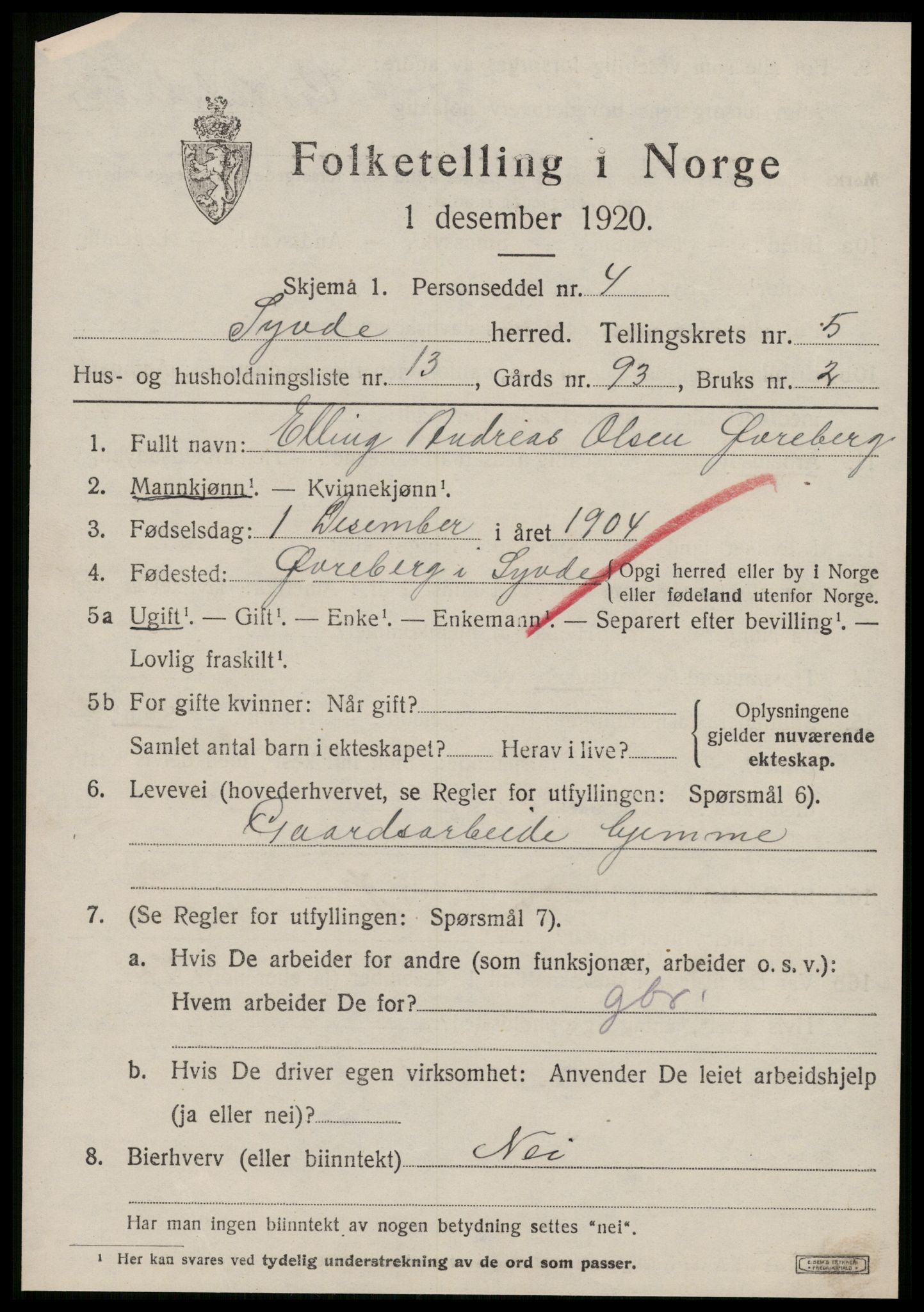 SAT, Folketelling 1920 for 1512 Syvde herred, 1920, s. 2022
