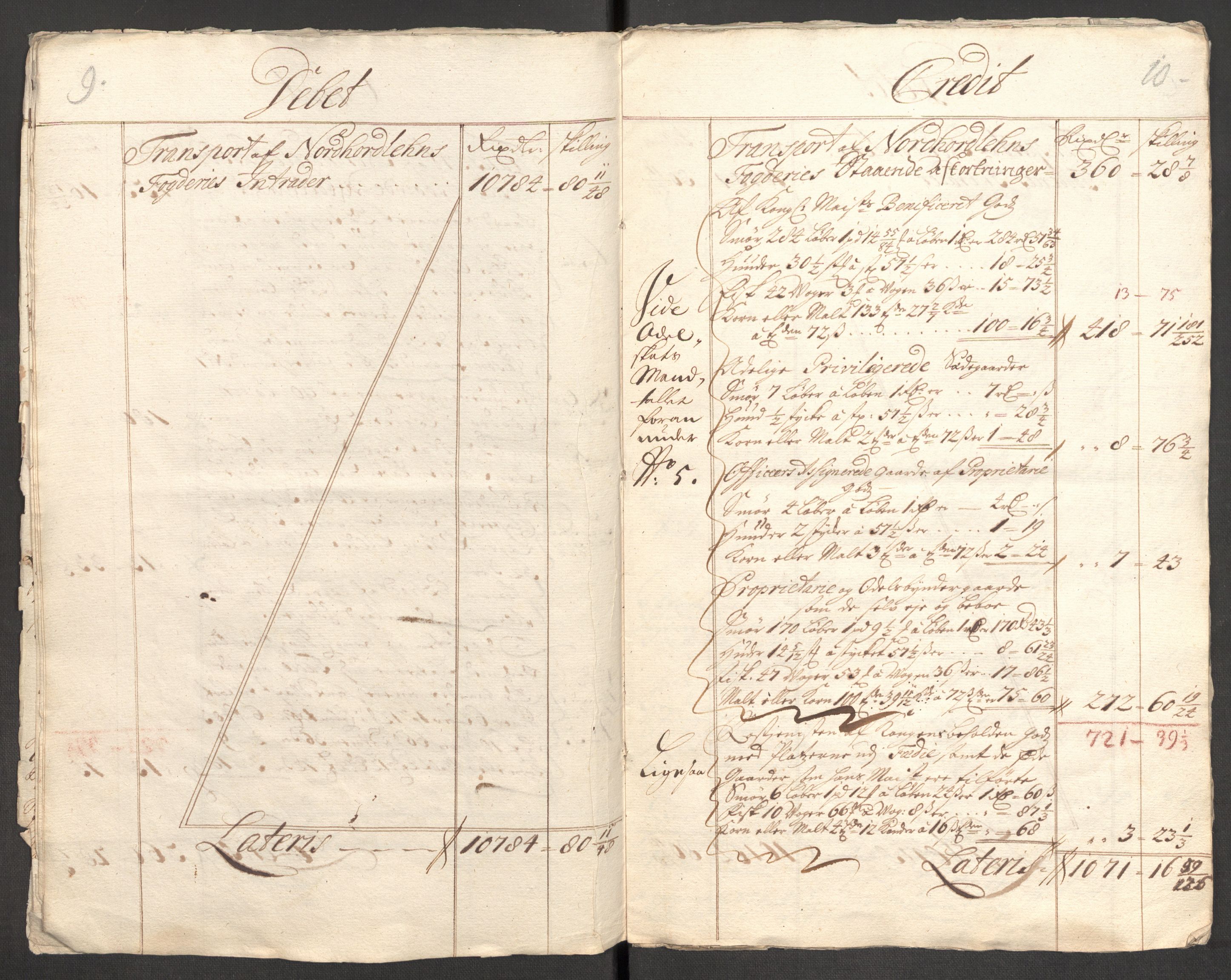 Rentekammeret inntil 1814, Reviderte regnskaper, Fogderegnskap, RA/EA-4092/R51/L3191: Fogderegnskap Nordhordland og Voss, 1710, s. 9