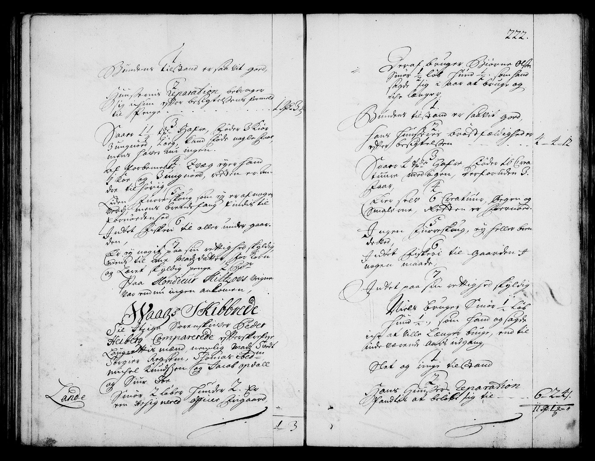 Rentekammeret inntil 1814, Realistisk ordnet avdeling, AV/RA-EA-4070/On/L0003: [Jj 4]: Kommisjonsforretning over Vilhelm Hanssøns forpaktning av Halsnøy klosters gods, 1712-1722, s. 221b-222a