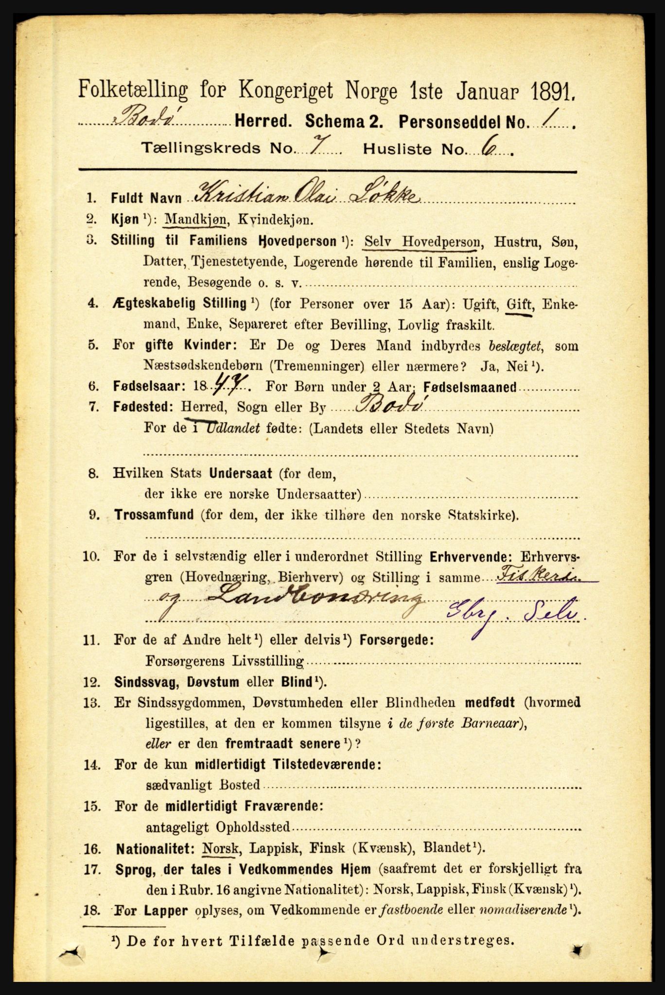 RA, Folketelling 1891 for 1843 Bodø herred, 1891, s. 4657