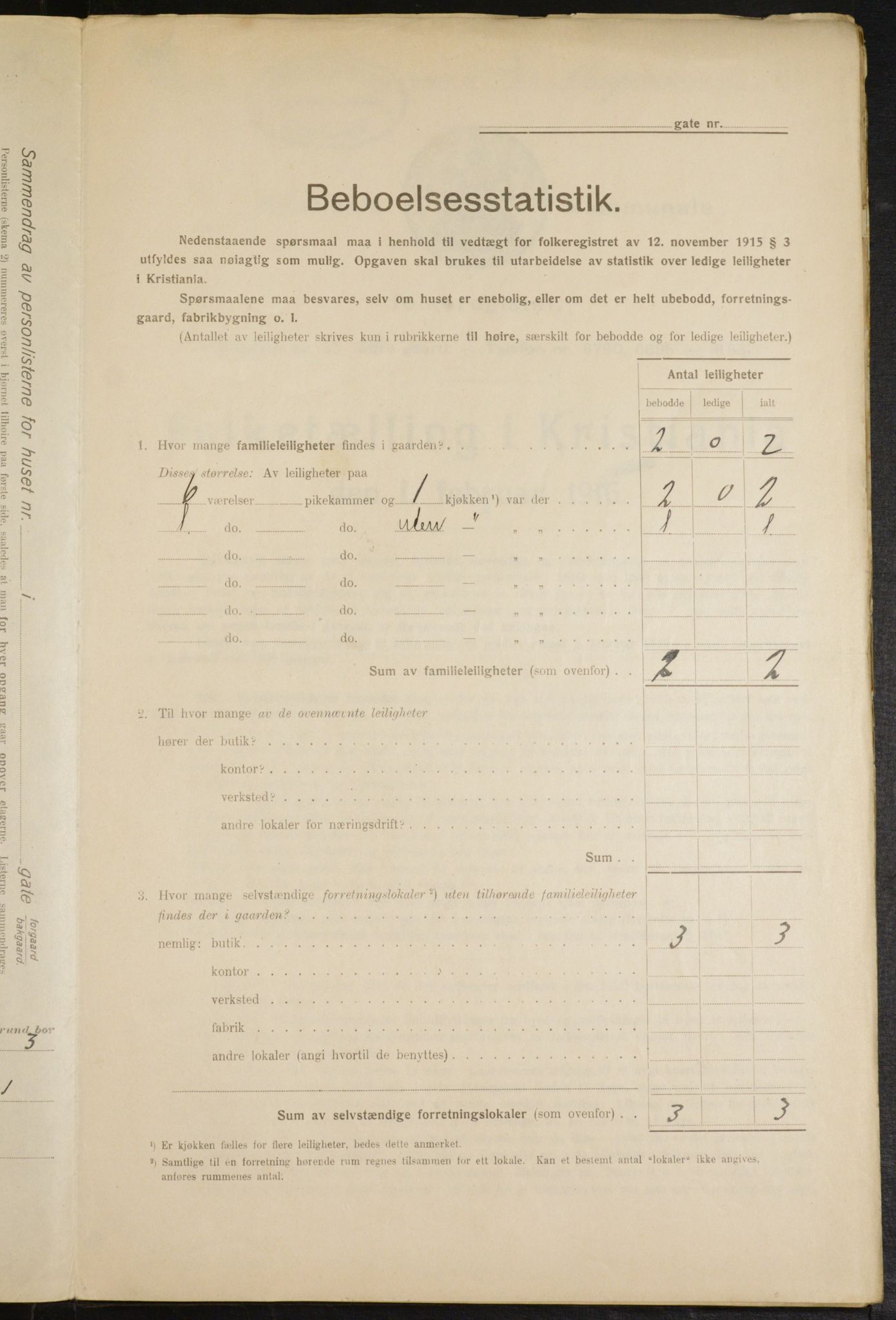 OBA, Kommunal folketelling 1.2.1916 for Kristiania, 1916, s. 55090