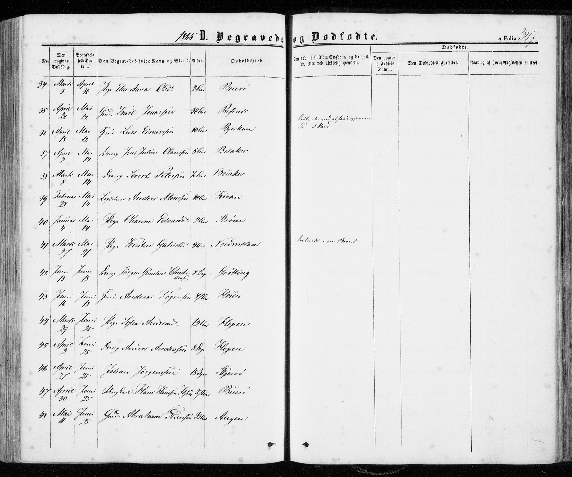 Ministerialprotokoller, klokkerbøker og fødselsregistre - Sør-Trøndelag, AV/SAT-A-1456/657/L0705: Ministerialbok nr. 657A06, 1858-1867, s. 347