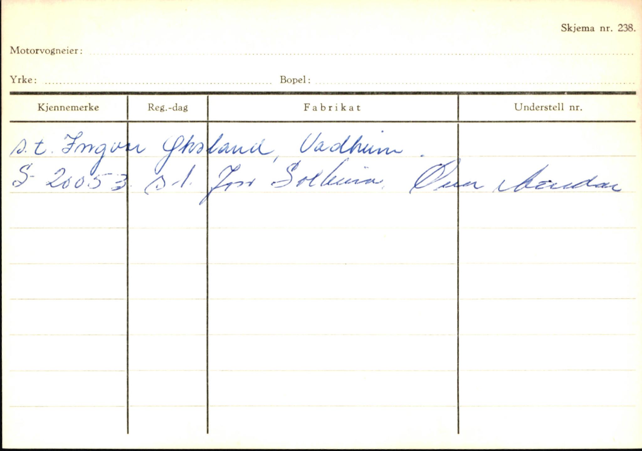 Statens vegvesen, Sogn og Fjordane vegkontor, AV/SAB-A-5301/4/F/L0146: Registerkort Årdal R-Å samt diverse kort, 1945-1975, s. 1415