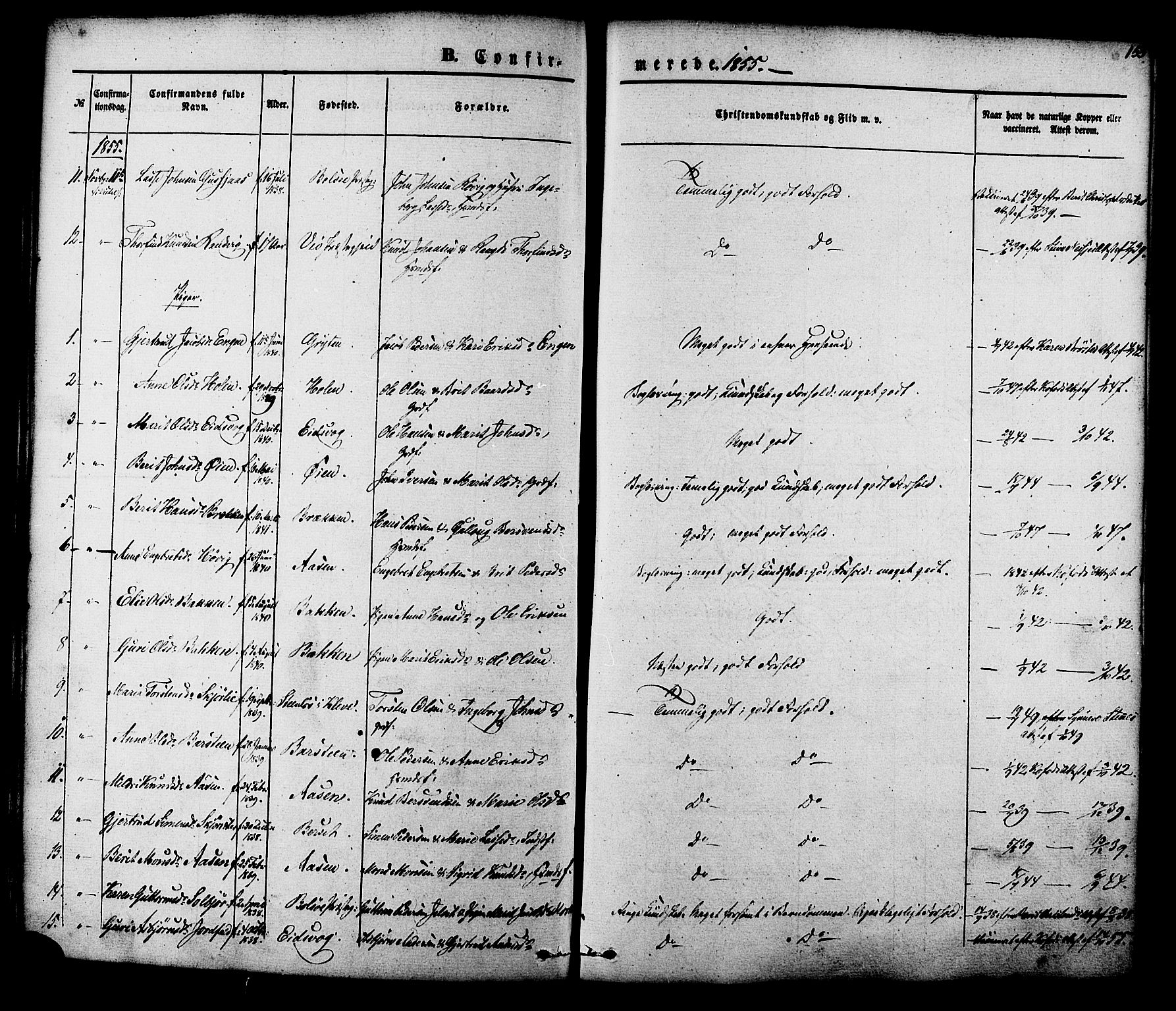 Ministerialprotokoller, klokkerbøker og fødselsregistre - Møre og Romsdal, SAT/A-1454/551/L0625: Ministerialbok nr. 551A05, 1846-1879, s. 153