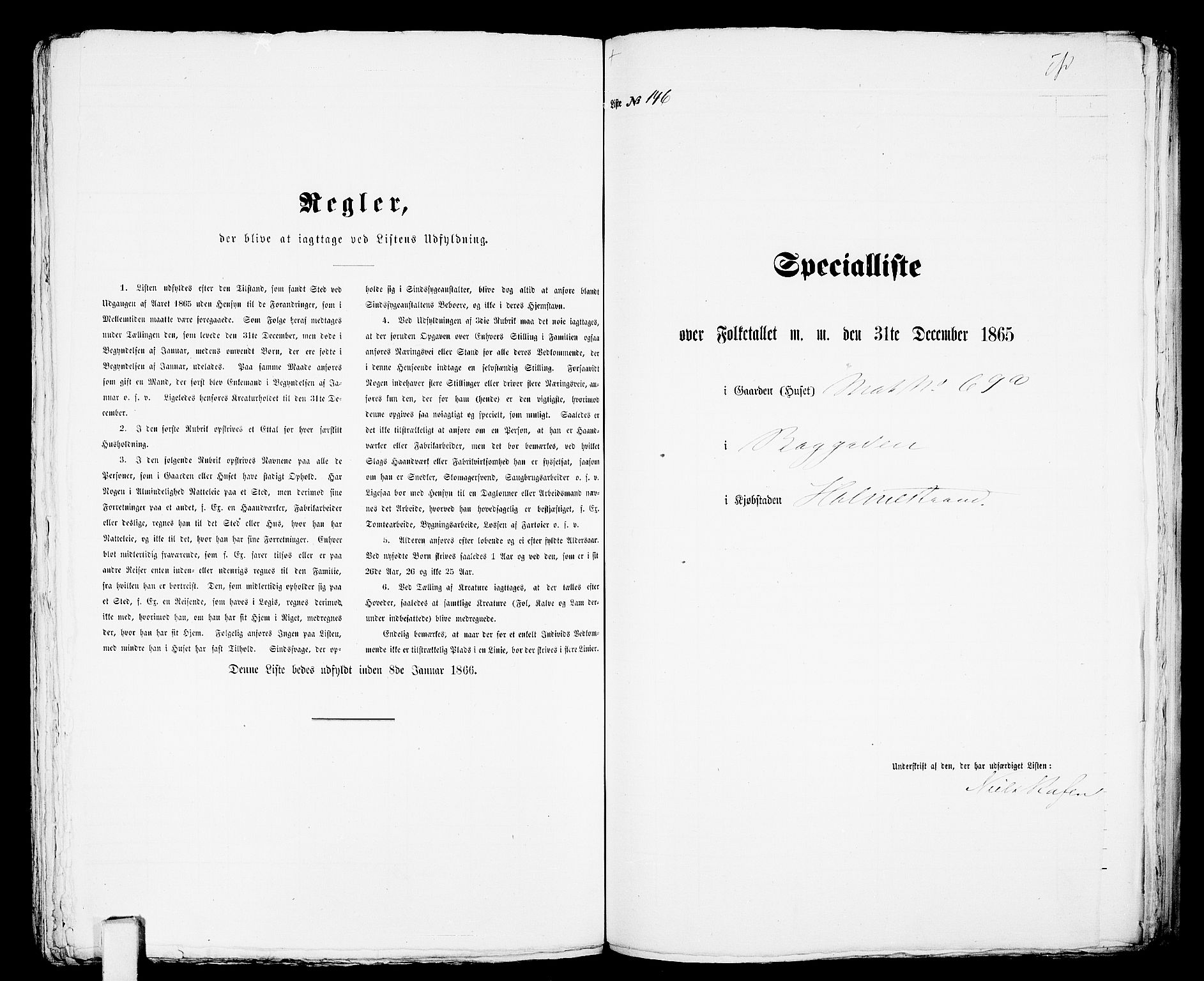 RA, Folketelling 1865 for 0702B Botne prestegjeld, Holmestrand kjøpstad, 1865, s. 300