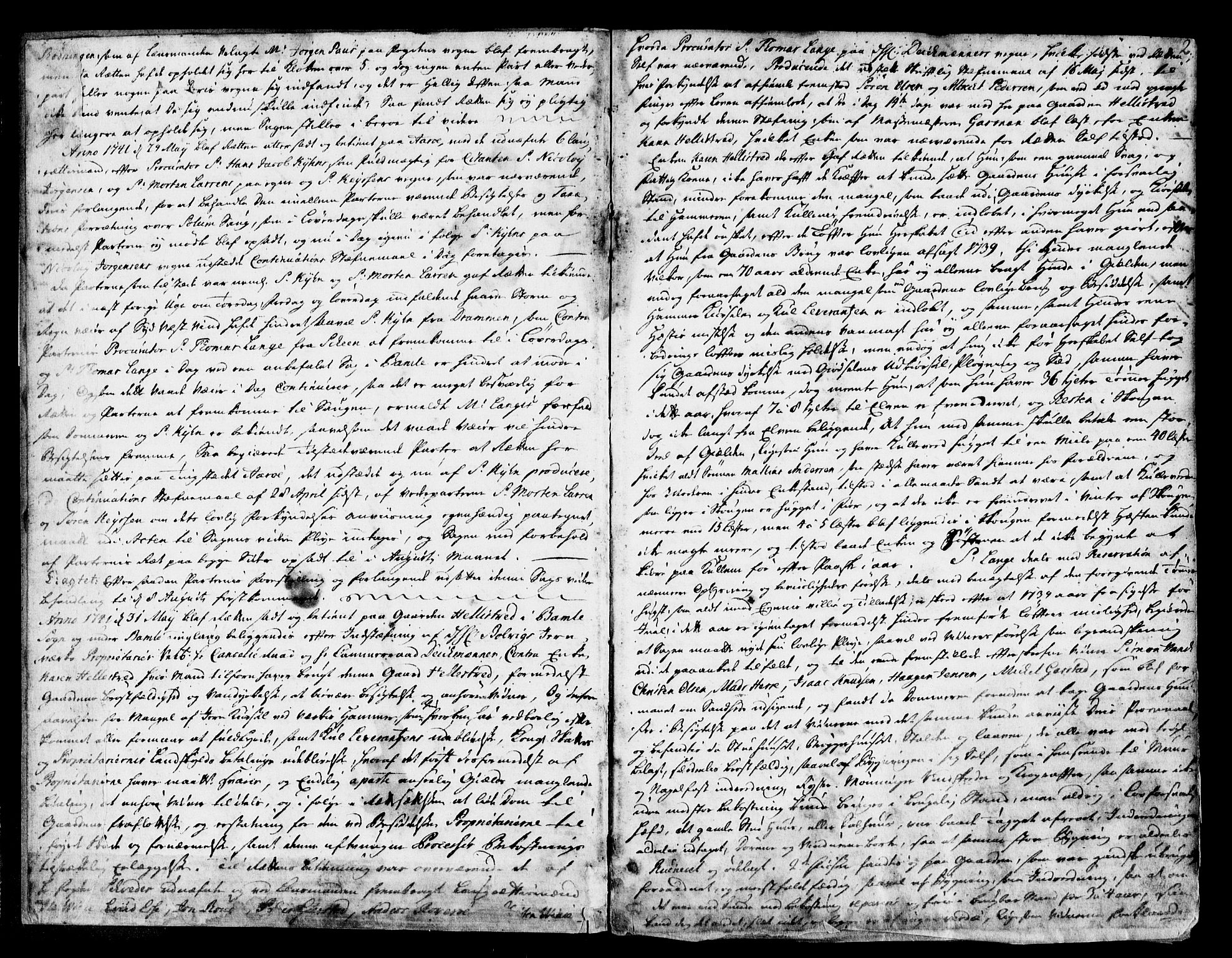 Bamble sorenskriveri, SAKO/A-214/F/Fa/Faa/L0013: Tingbok, 1741-1753, s. 2