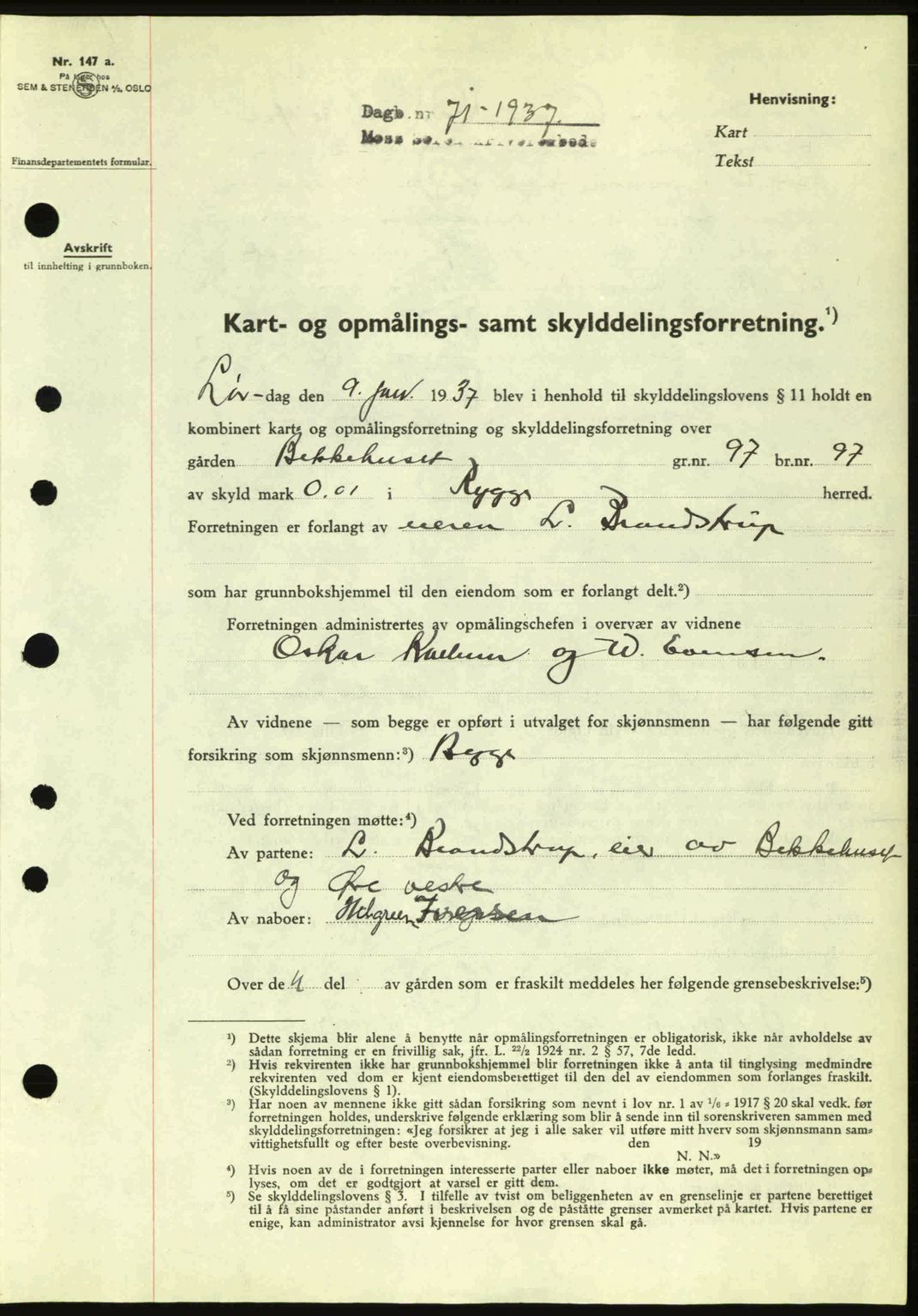 Moss sorenskriveri, SAO/A-10168: Pantebok nr. A2, 1936-1937, Dagboknr: 71/1936
