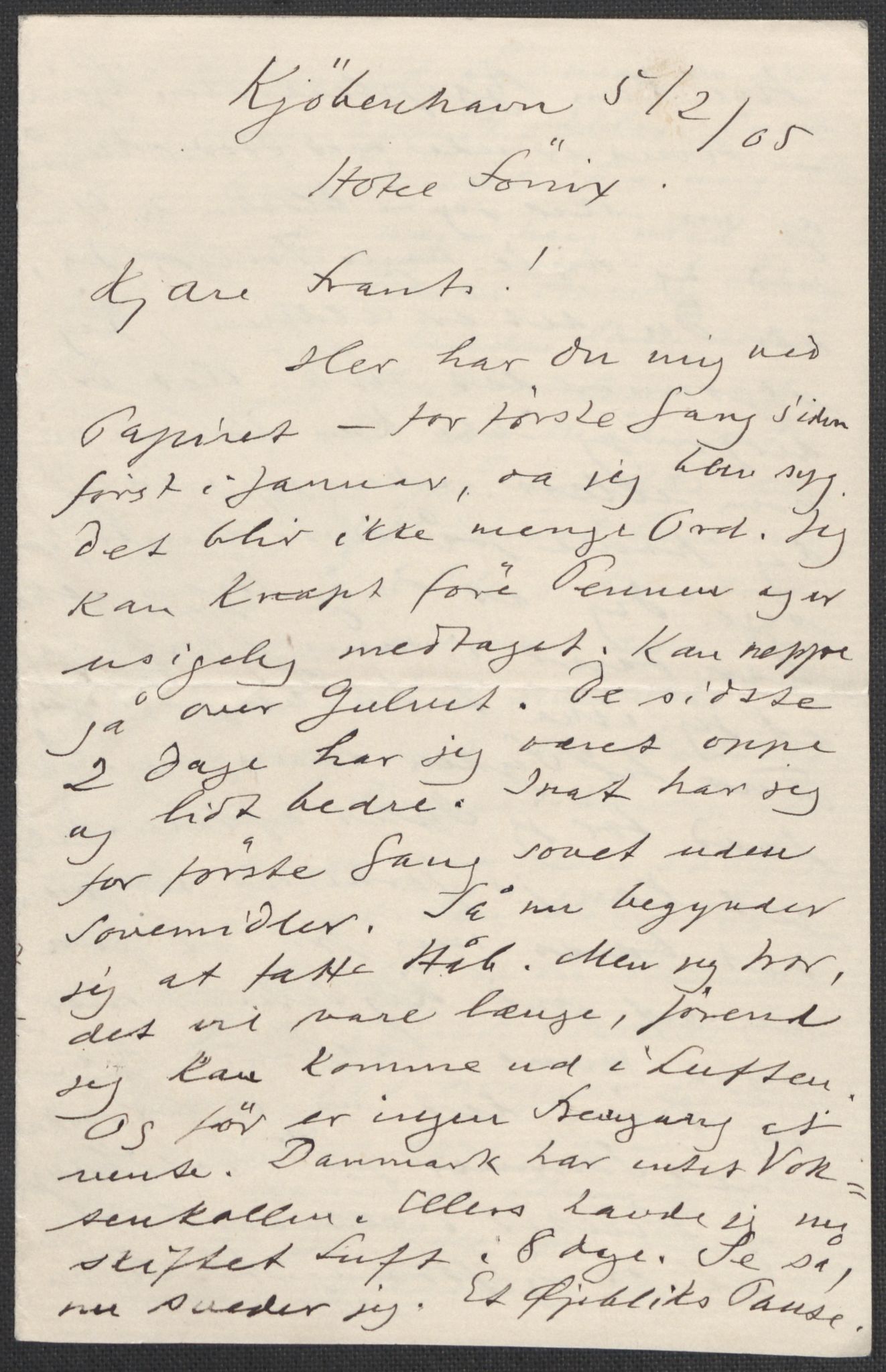 Beyer, Frants, RA/PA-0132/F/L0001: Brev fra Edvard Grieg til Frantz Beyer og "En del optegnelser som kan tjene til kommentar til brevene" av Marie Beyer, 1872-1907, s. 785