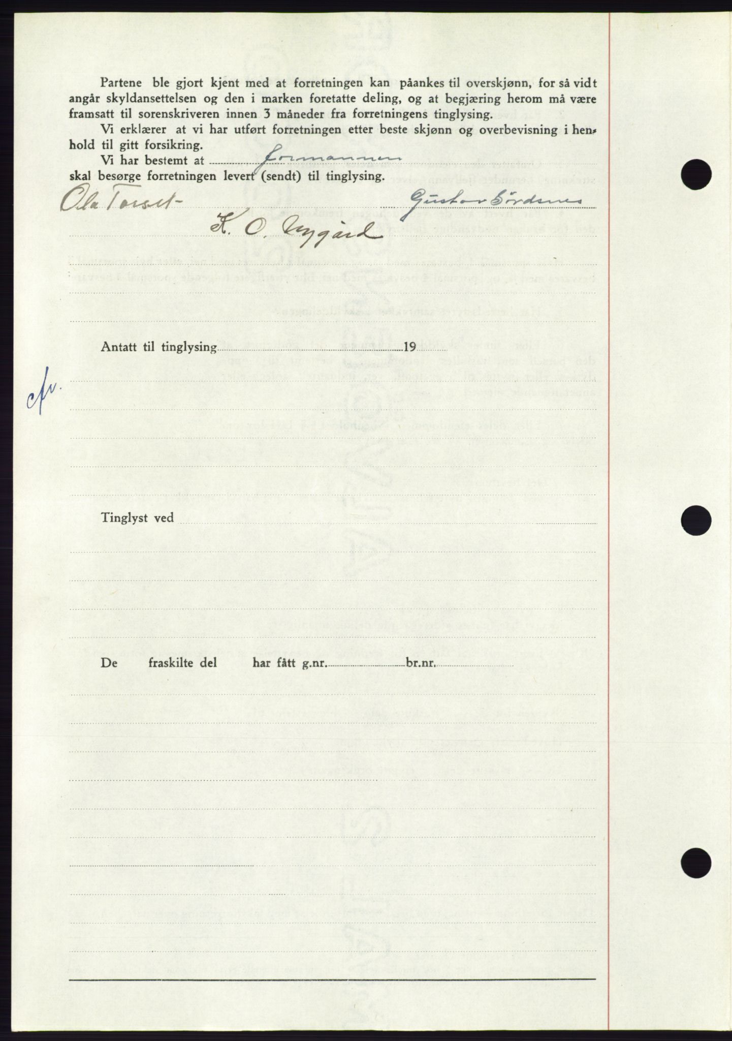 Søre Sunnmøre sorenskriveri, AV/SAT-A-4122/1/2/2C/L0084: Pantebok nr. 10A, 1949-1949, Dagboknr: 759/1949