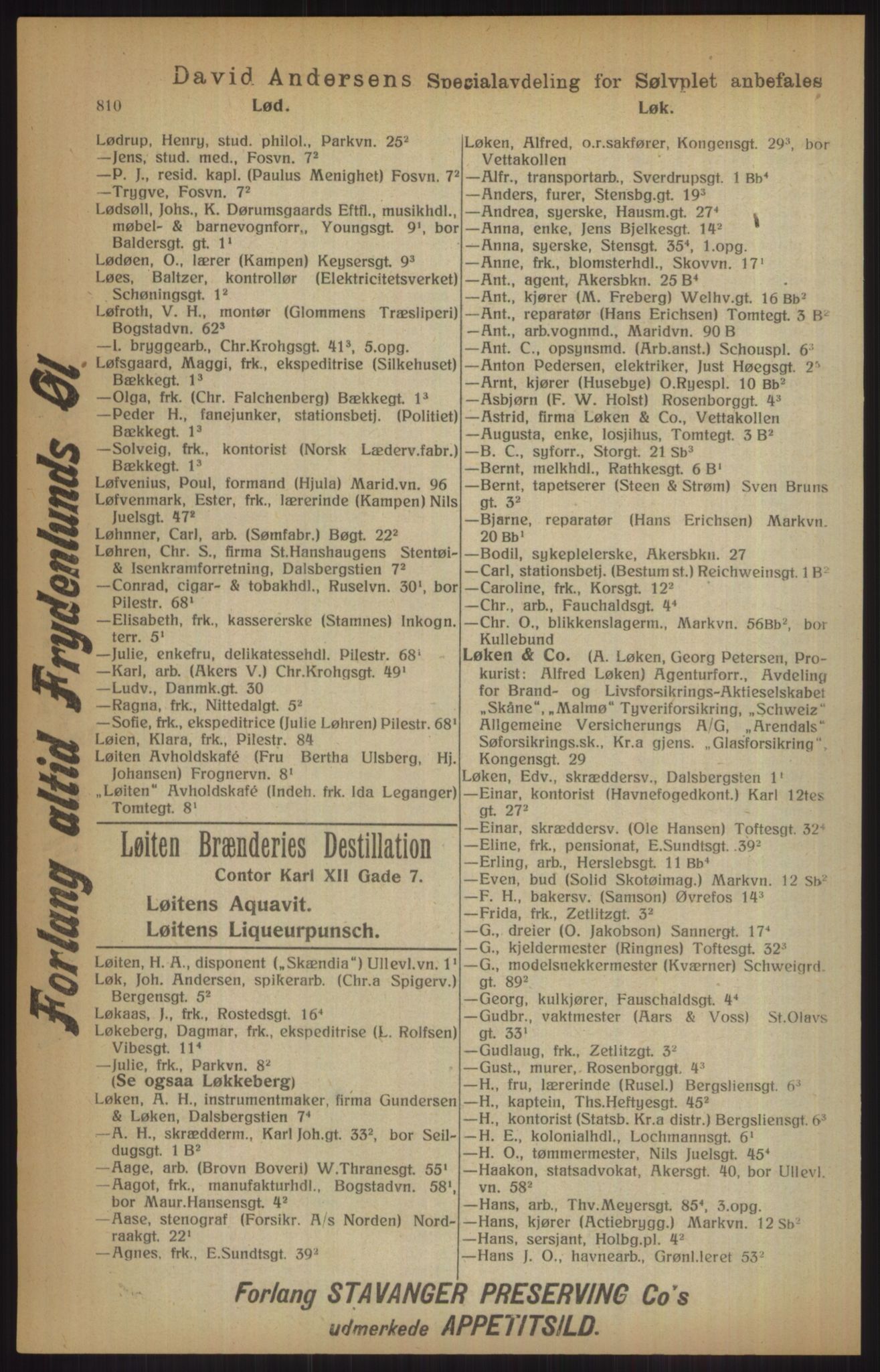 Kristiania/Oslo adressebok, PUBL/-, 1915, s. 810