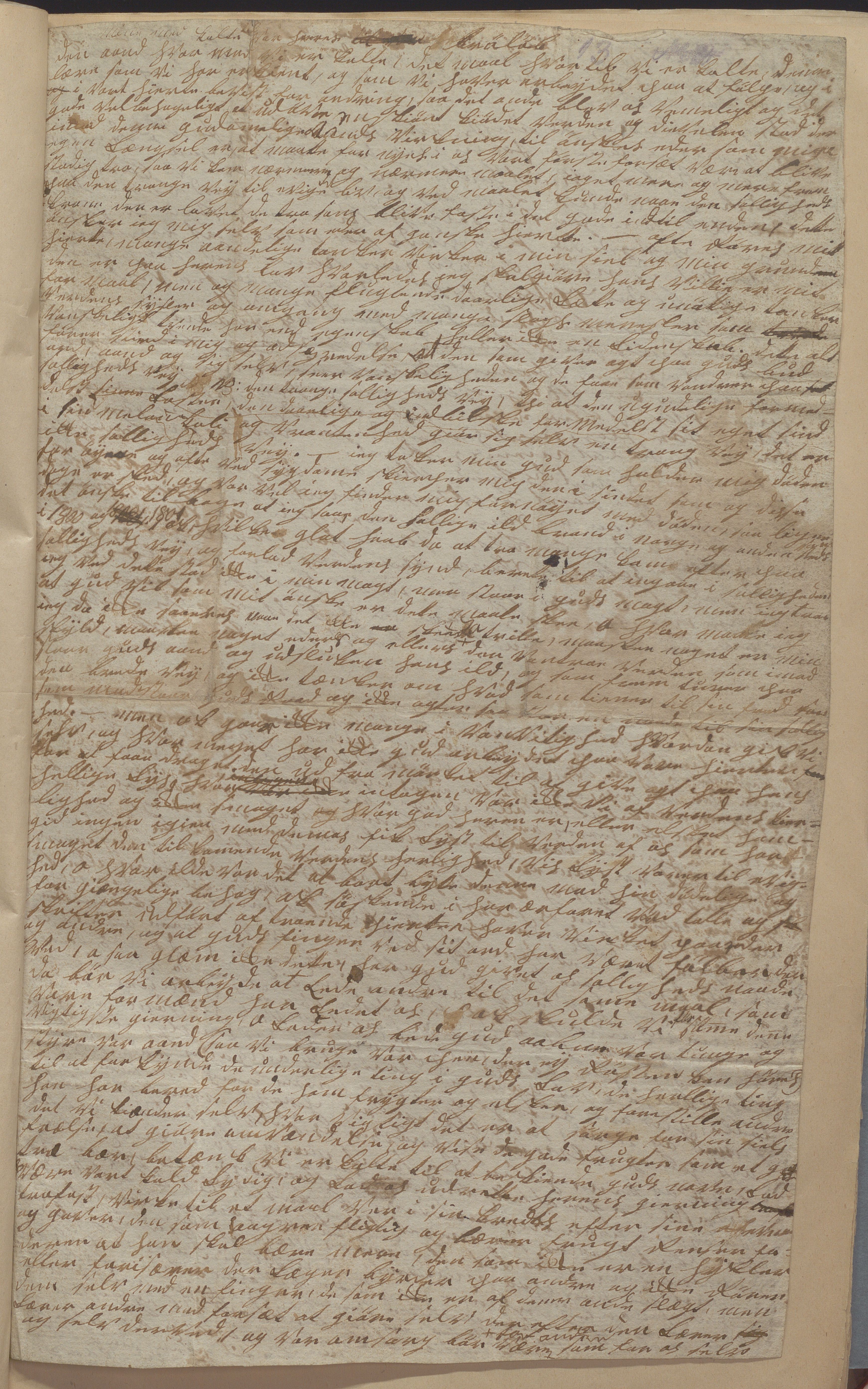 Heggtveitsamlingen, TMF/A-1007/H/L0050: Innbundne brev, Ms A, med innlagt registratur. , 1800-1850