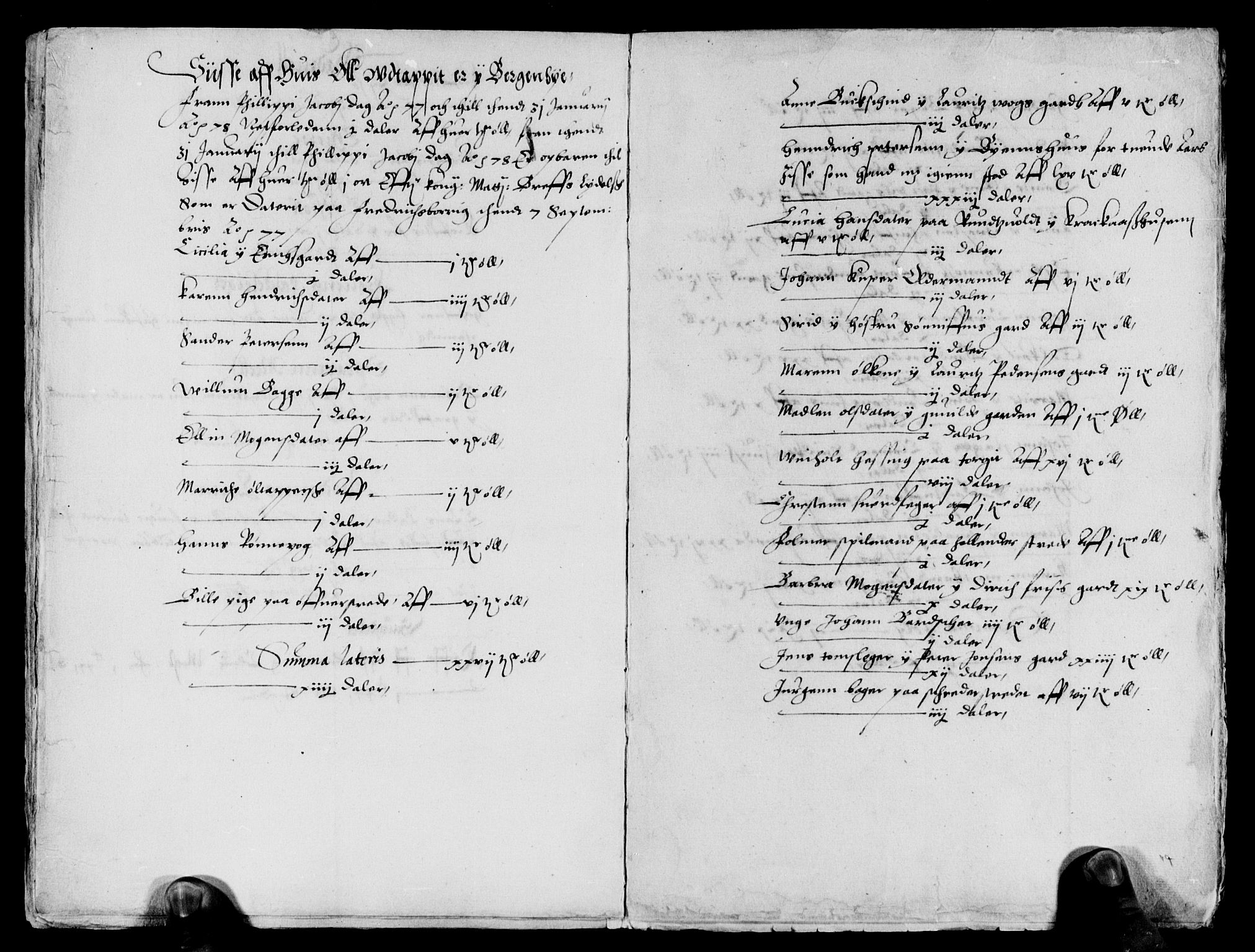 Rentekammeret inntil 1814, Reviderte regnskaper, Lensregnskaper, AV/RA-EA-5023/R/Rb/Rbt/L0001: Bergenhus len, 1577-1598