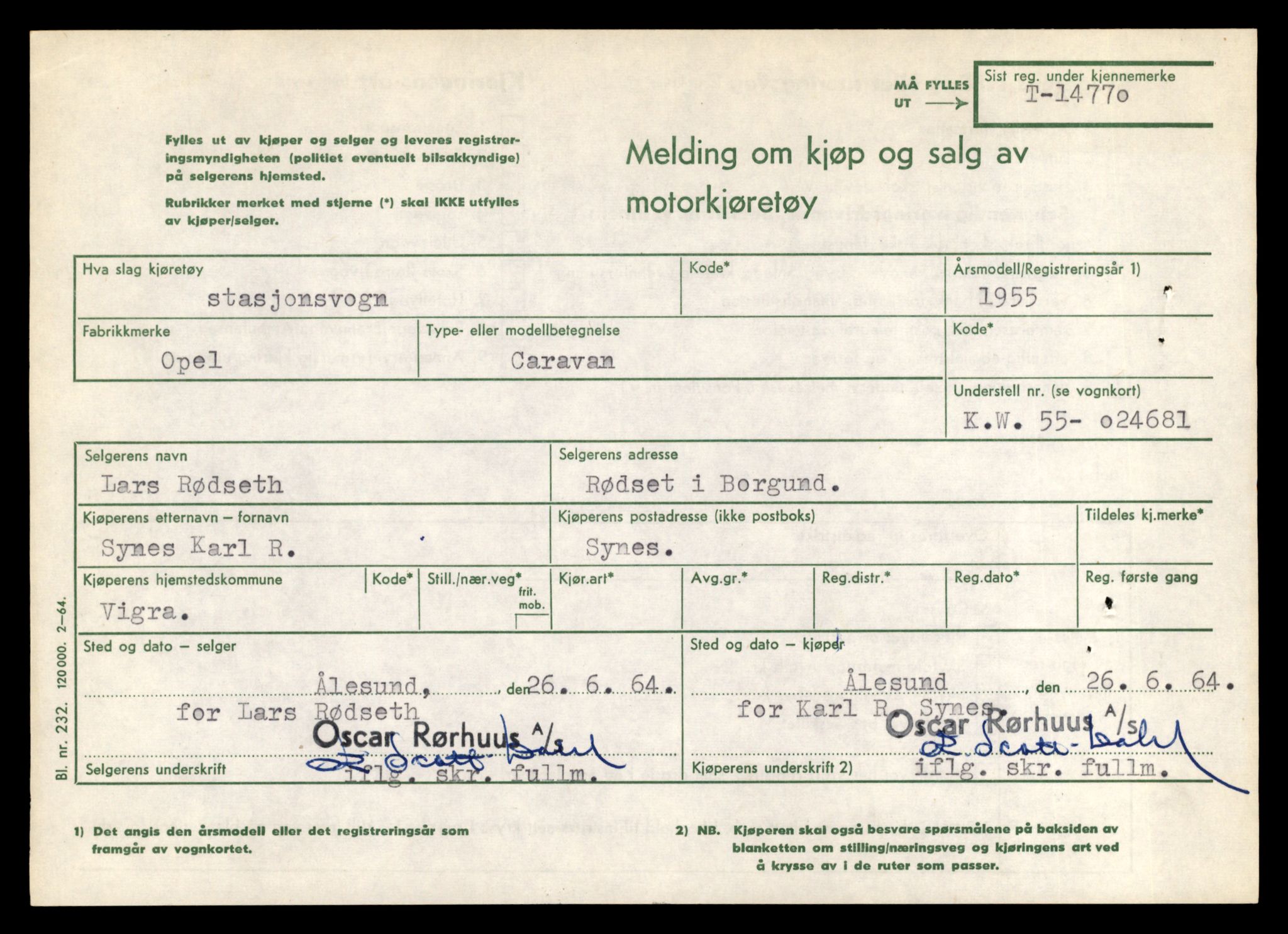 Møre og Romsdal vegkontor - Ålesund trafikkstasjon, SAT/A-4099/F/Fe/L0048: Registreringskort for kjøretøy T 14721 - T 14863, 1927-1998, s. 1006